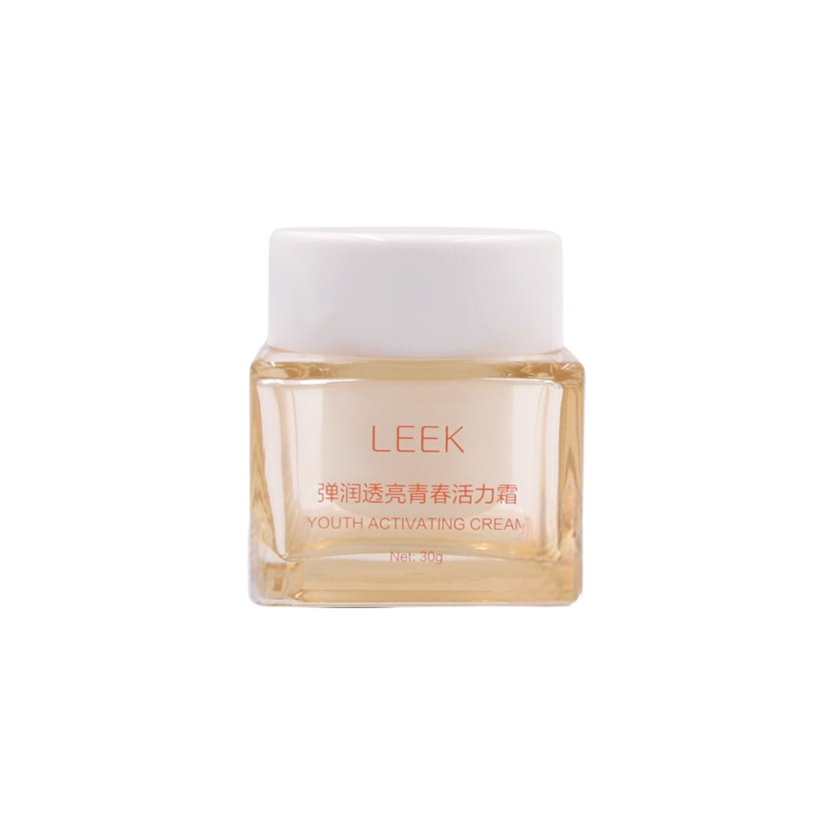 Refillable 1oz Glass Square Jar with Straight Sided Closure