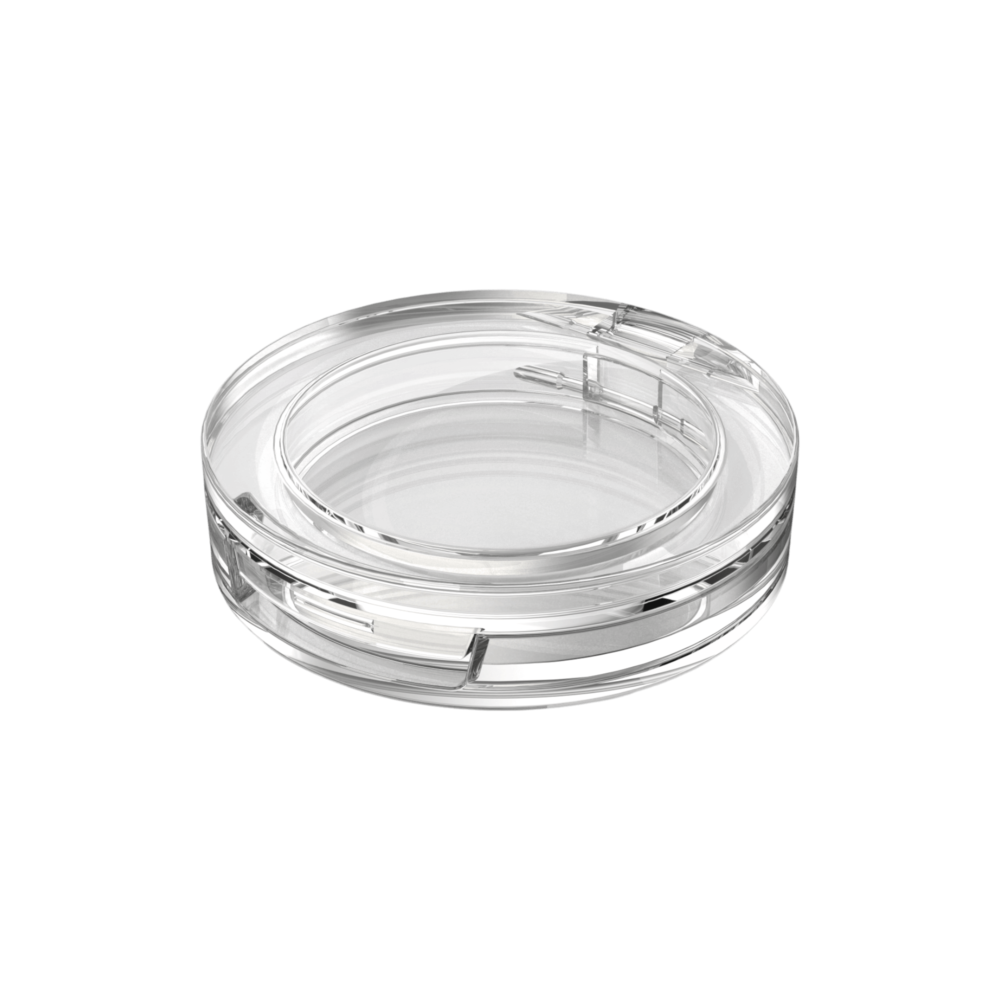 PMMA Round Transparent Single Pan Compact
