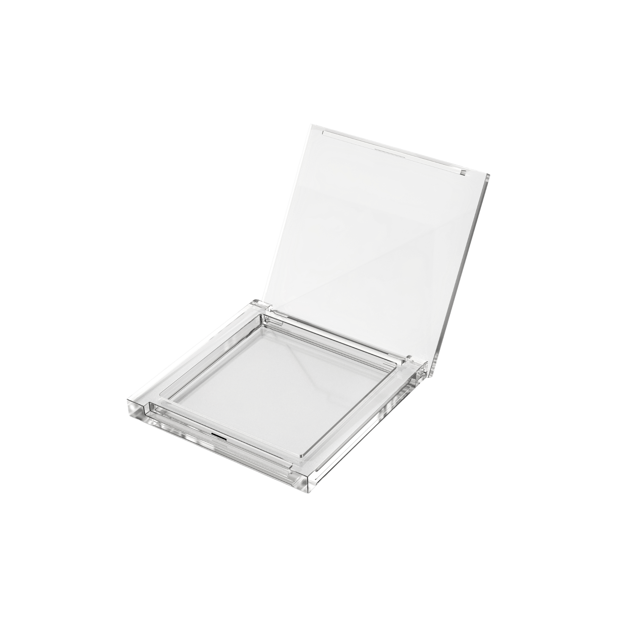 PMMA Square Transparent Single Pan Compact