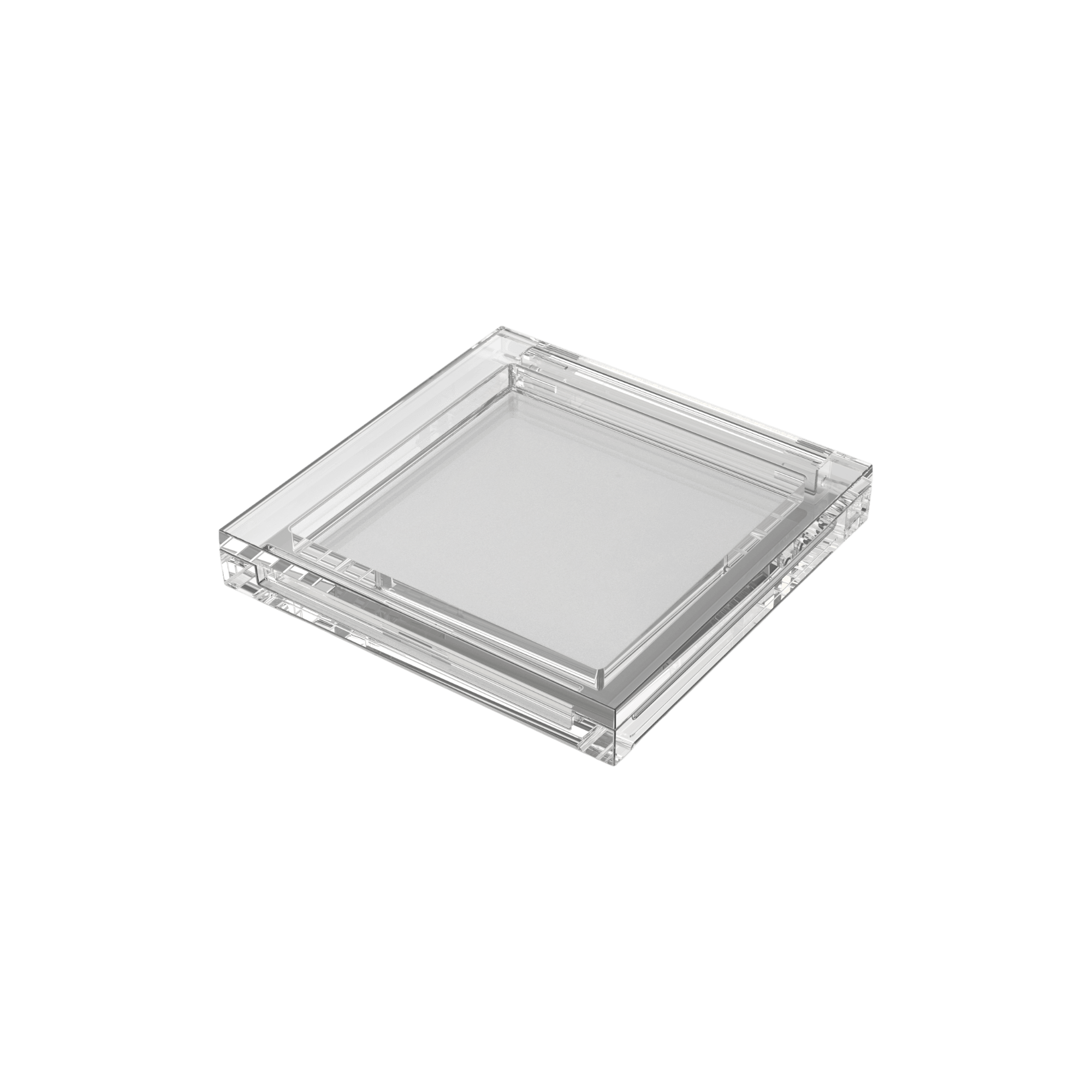 PMMA Square Transparent Single Pan Compact