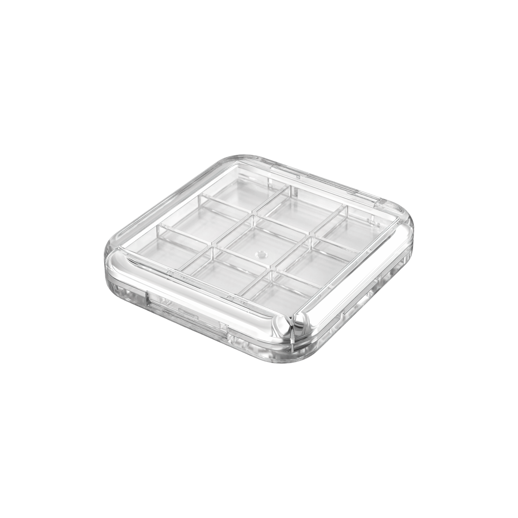 PMMA Square Transparent 9 Pans Compact