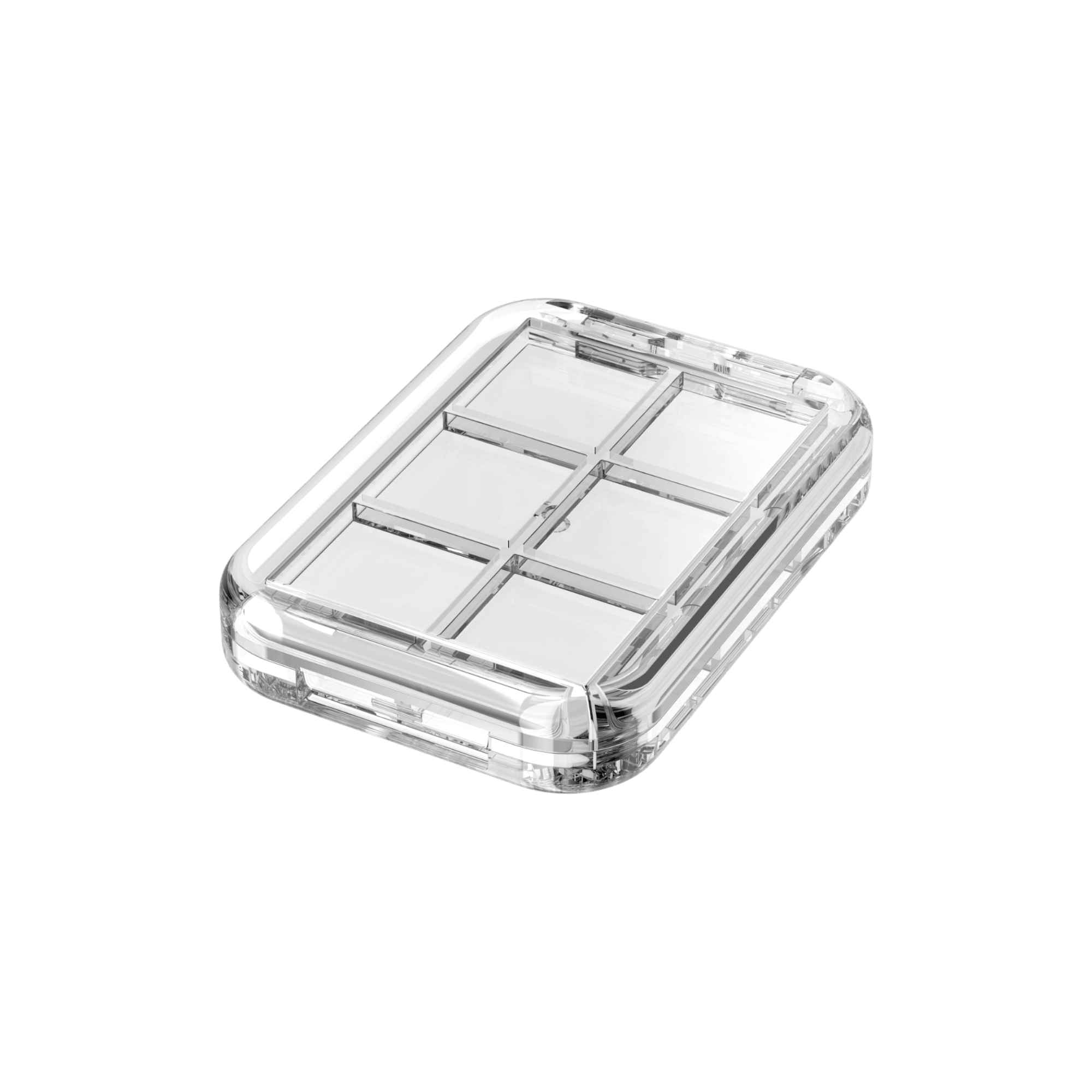 PMMA Square Transparent 6 Pans Compact