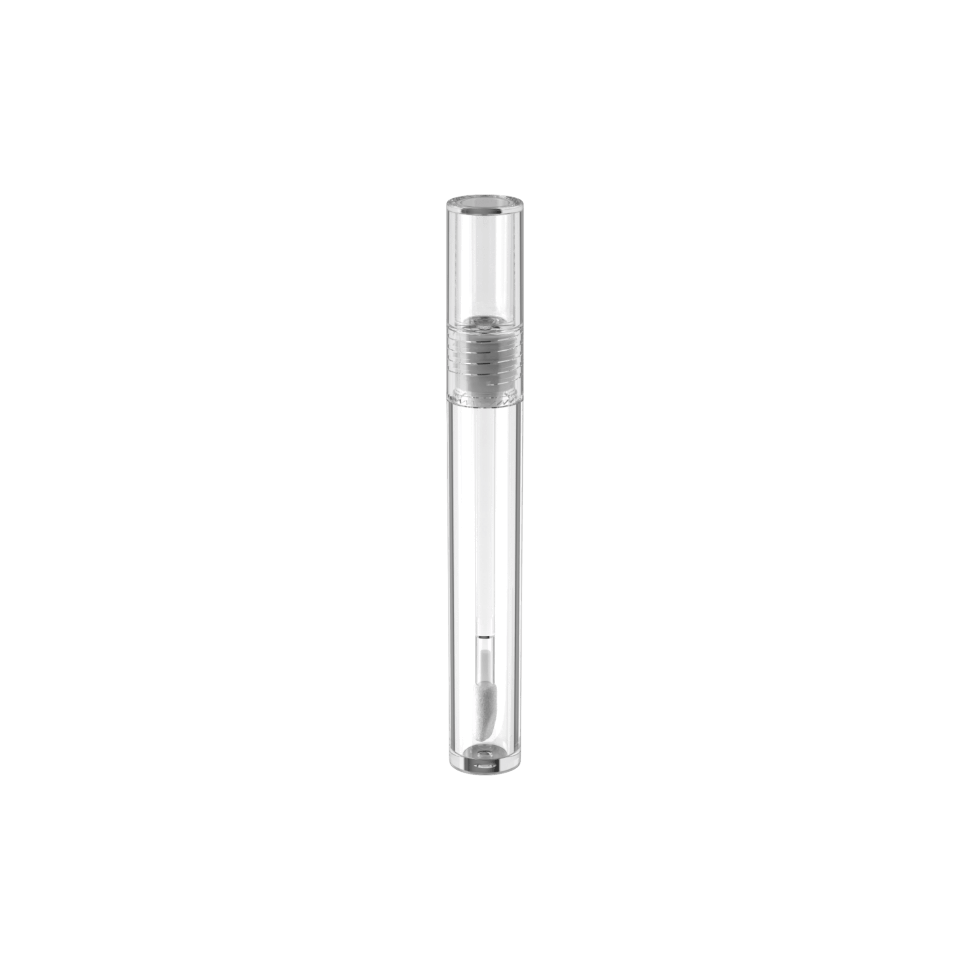0.1oz PETG Narrow Cylinder Tube with Wand Applicator for Lip Gloss, Lip Oils, Eyebrow Gel, Lip Tint, Concealer or Mascara