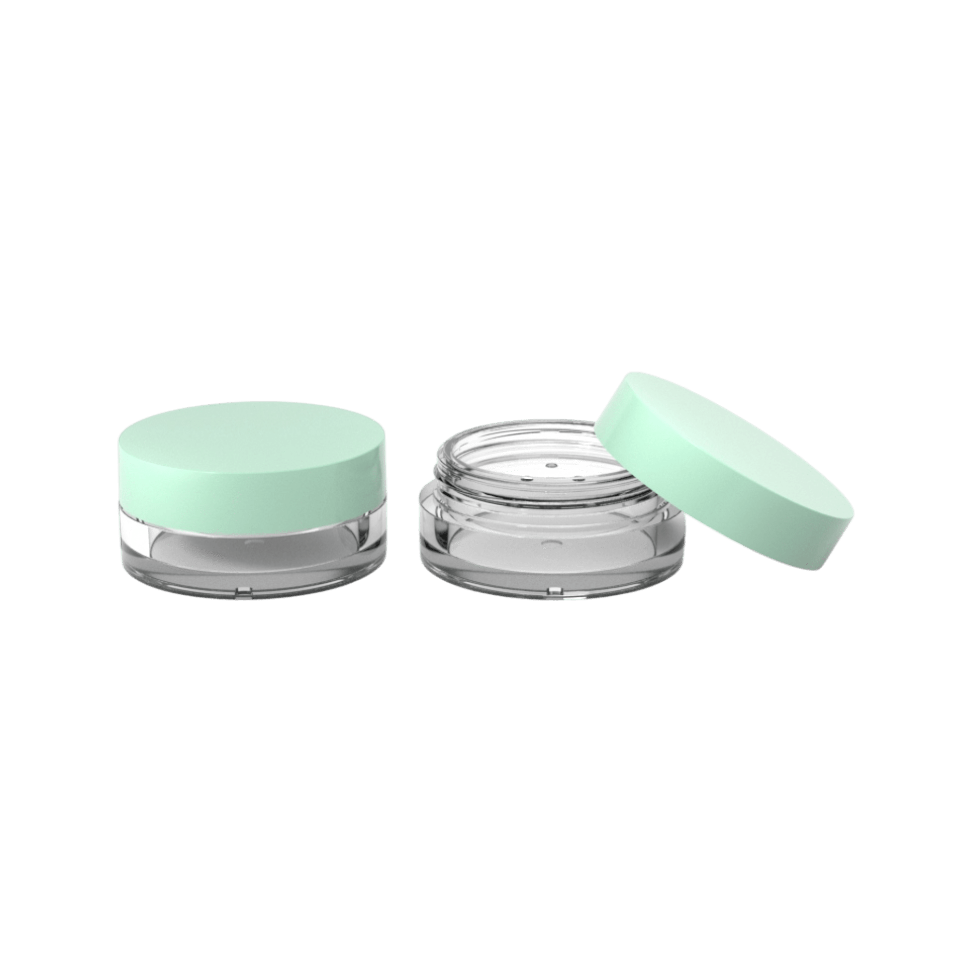 0.3oz SAN Straight Sided Sifter Jar with Flush Low Profile Closure