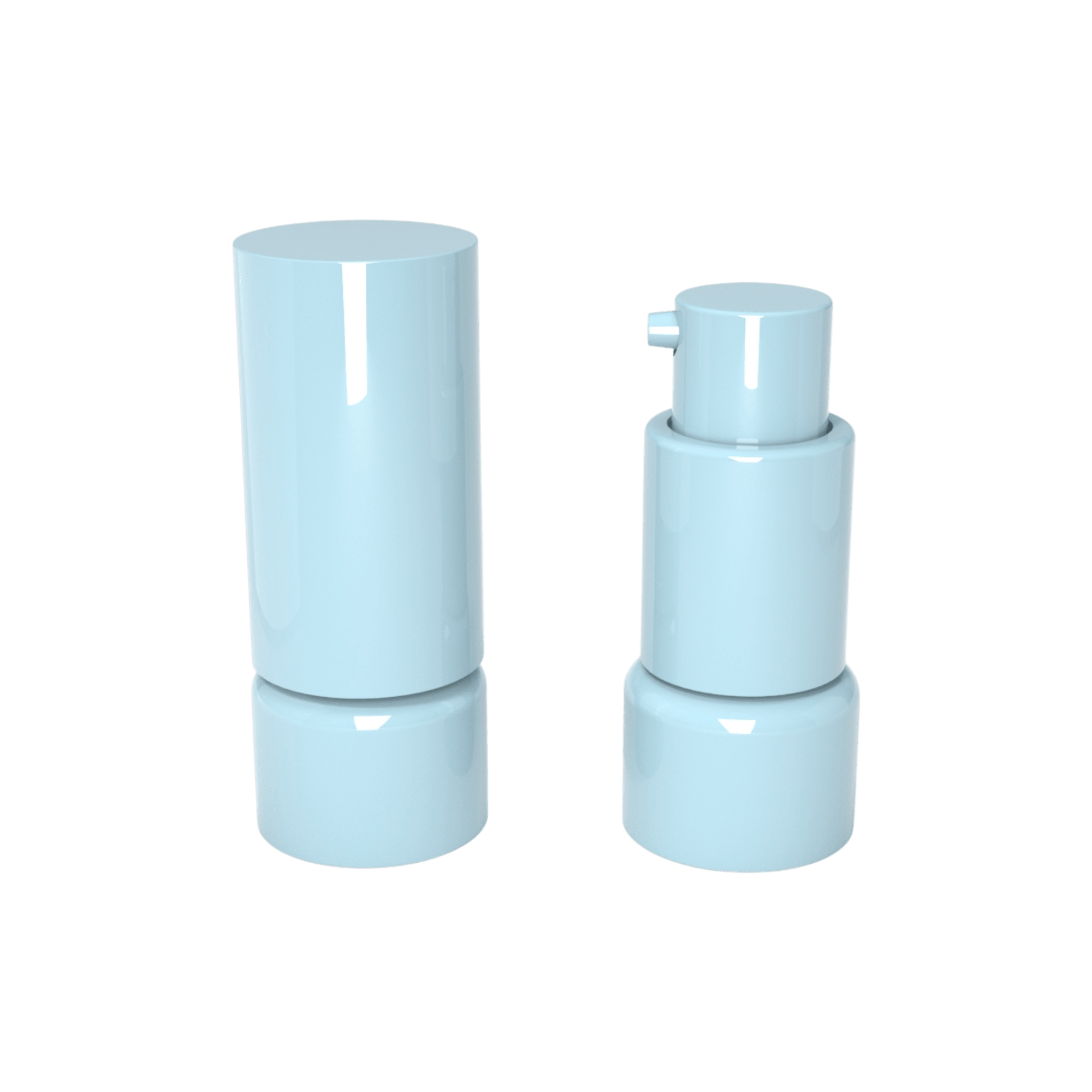 25mm 0.5-1.7oz Serum Pump PE Tube with Screw On Cap