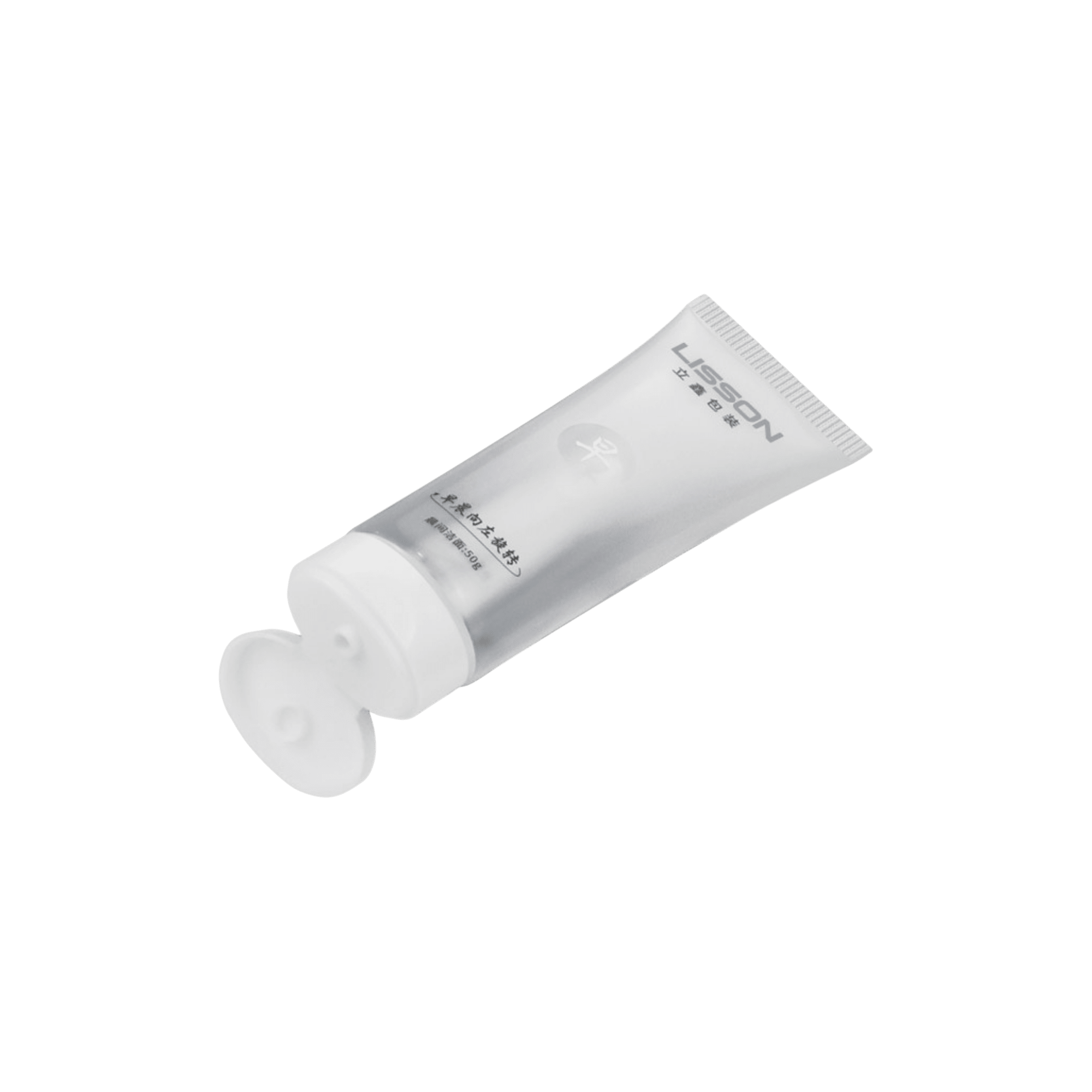 40mm 2.4-6.1oz Dual Chamber PE Tube with Flip Top Cap 