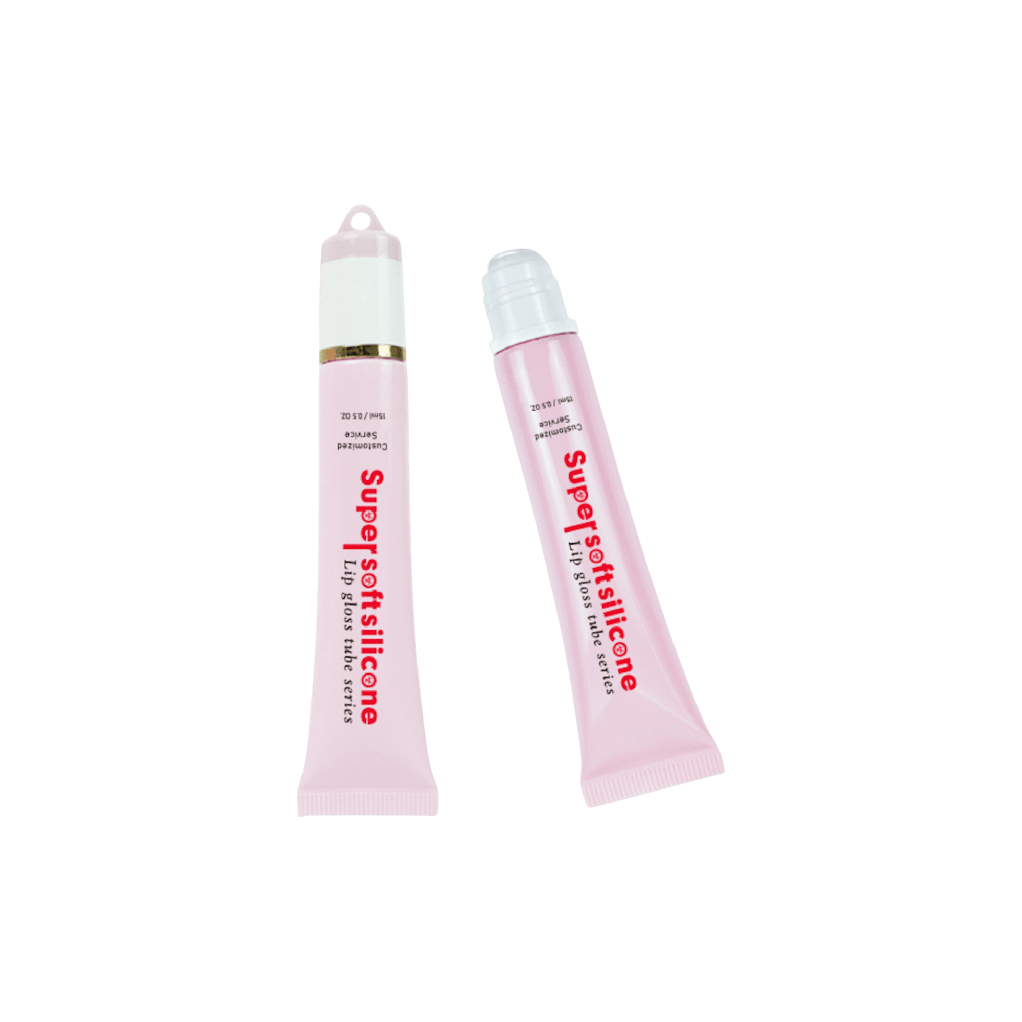 19mm 0.2-1oz 0° Silicone Applicator PE Tube with Keychain Closure