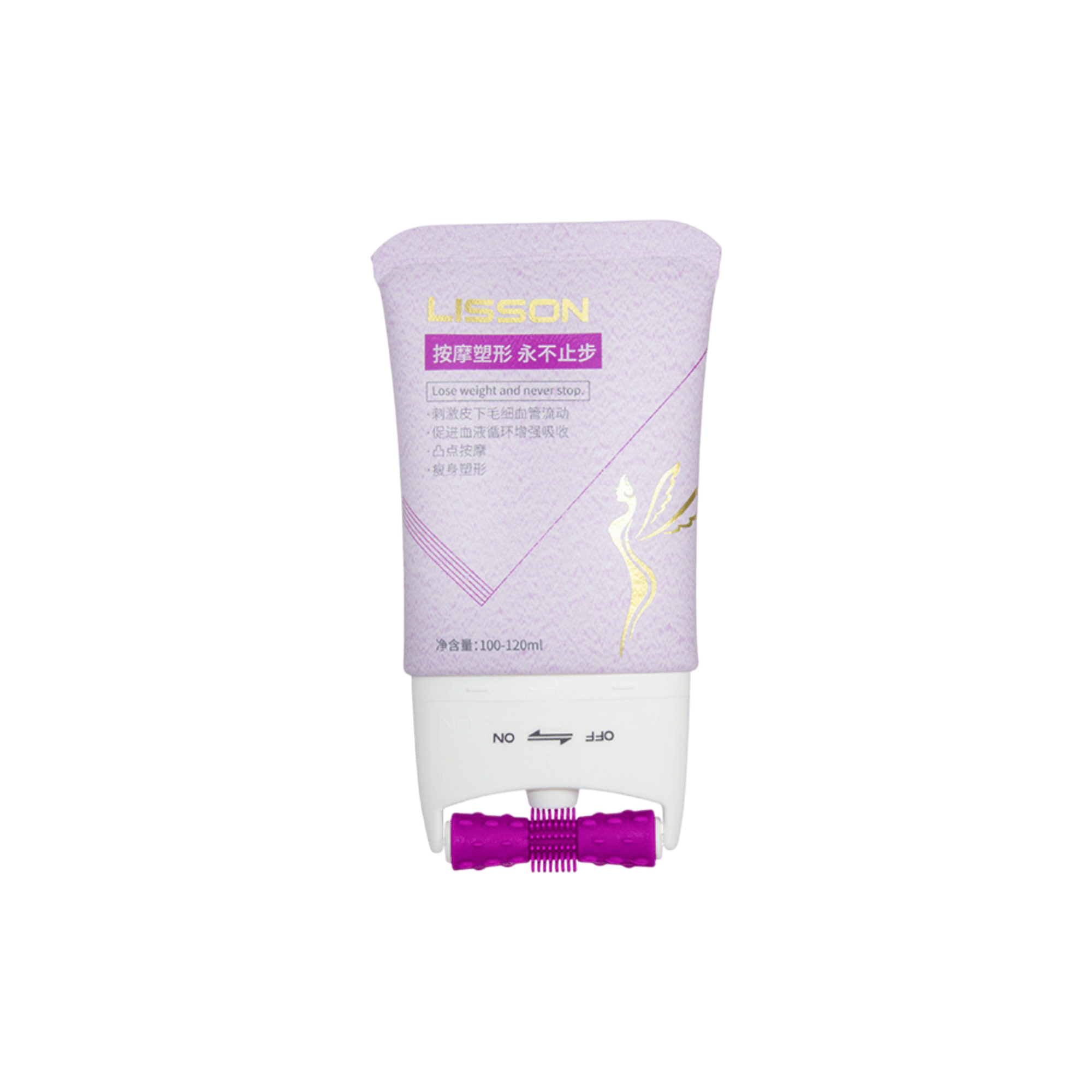 55mm 2.7-5.1oz Silicone Gel Massage Roller PE Tube