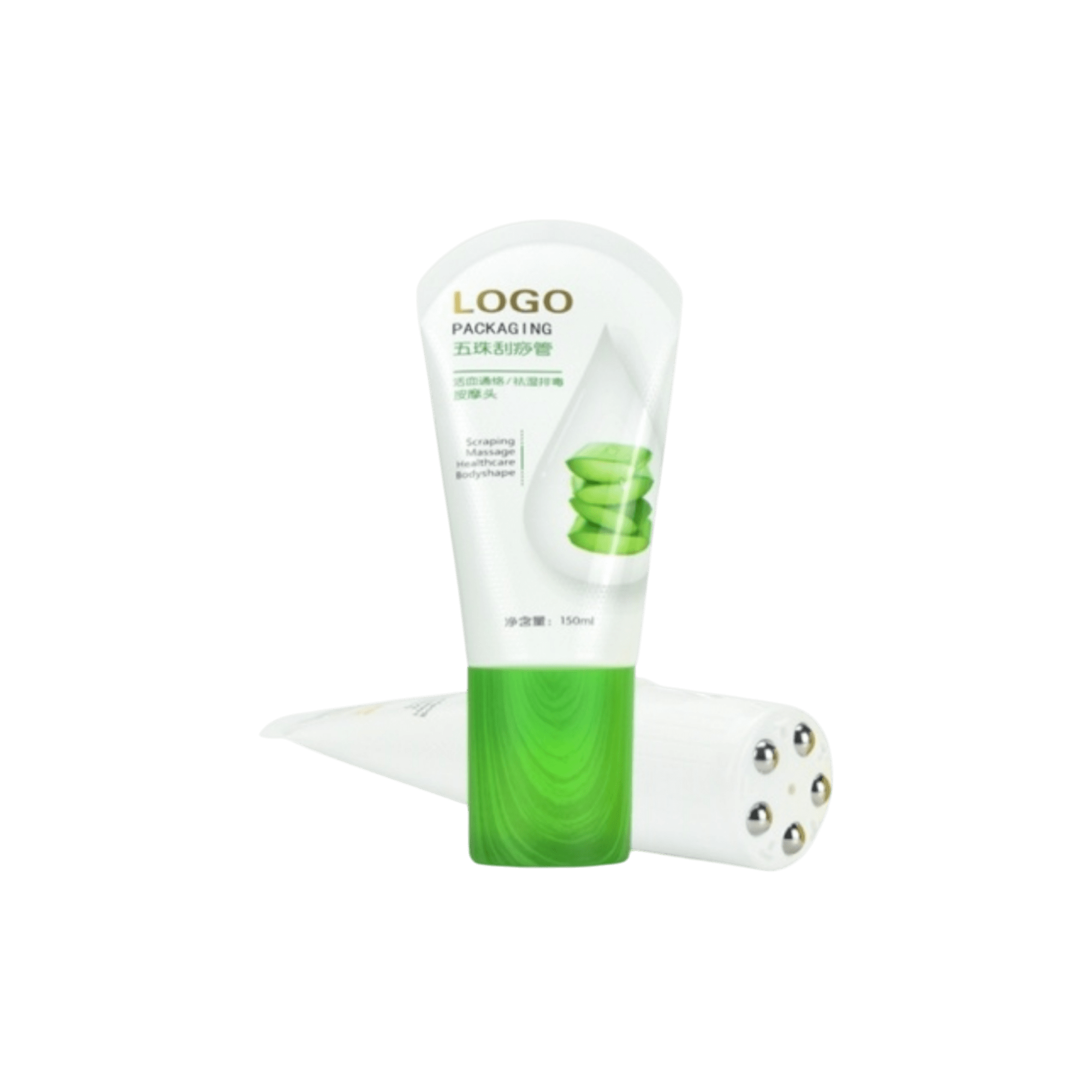 50mm 4.1-10.1oz 5 Roller Ball Applicator PE Tube