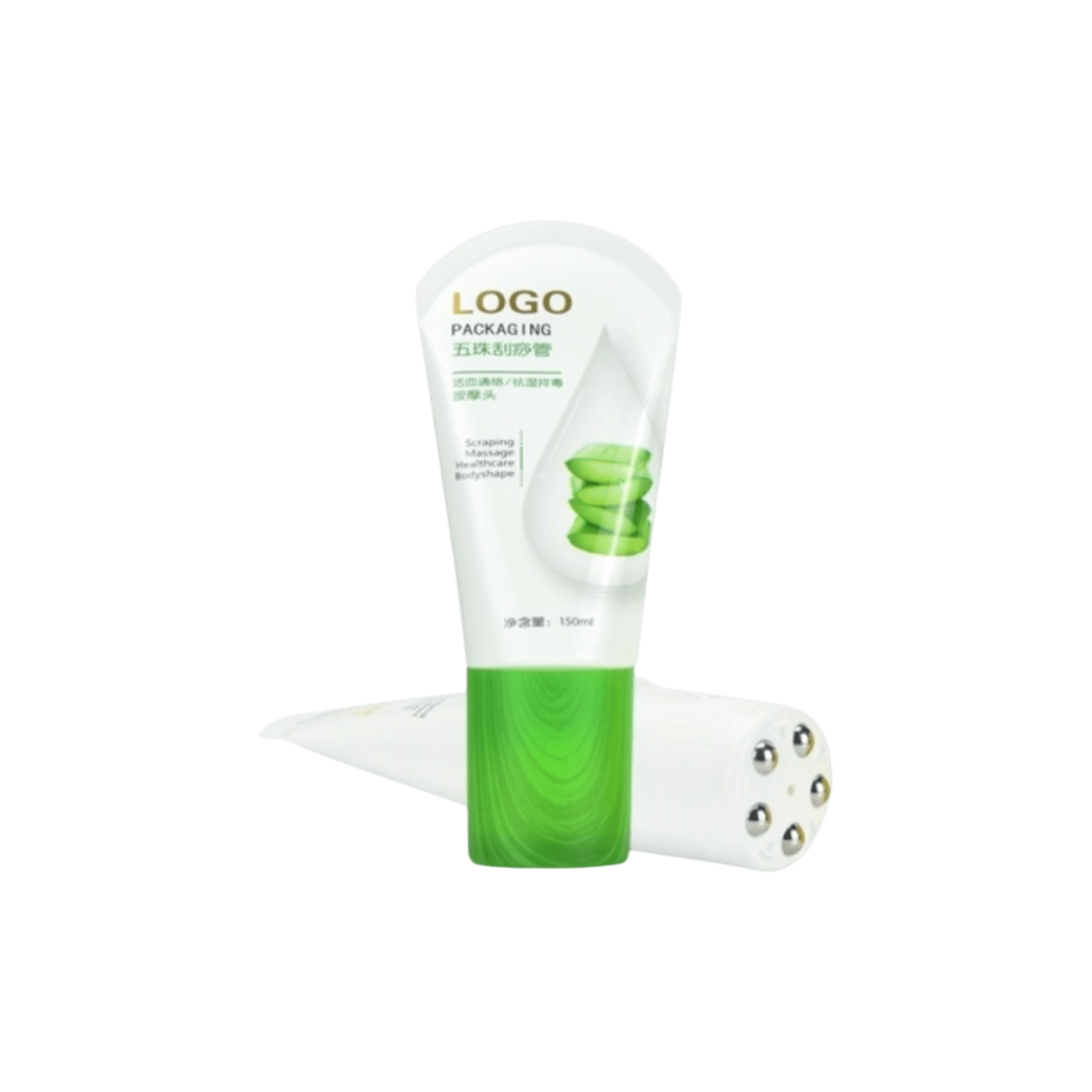 50mm 4.1-10.1oz 5 Roller Ball Applicator PE Tube