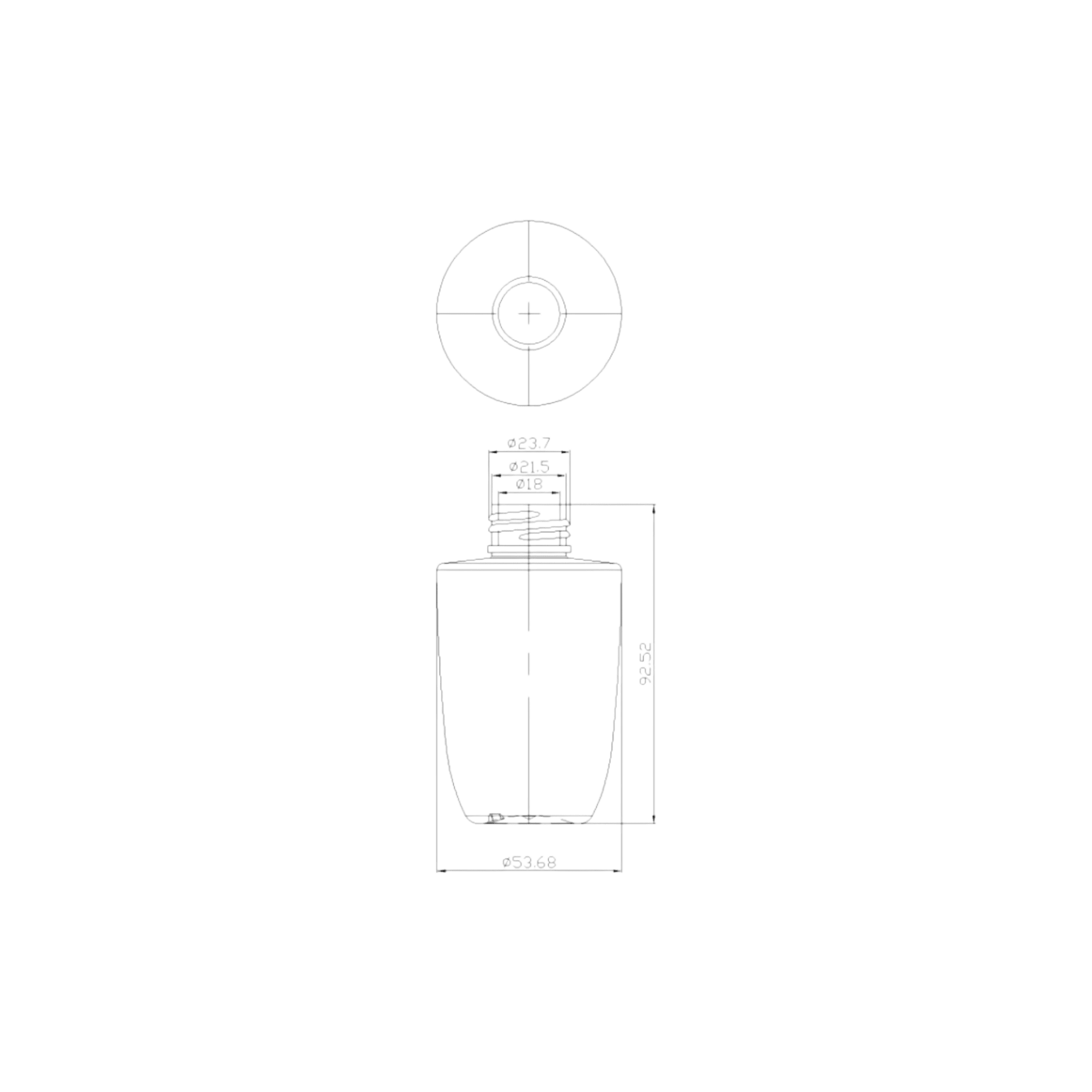 4.2oz 24-400 PET Bottle