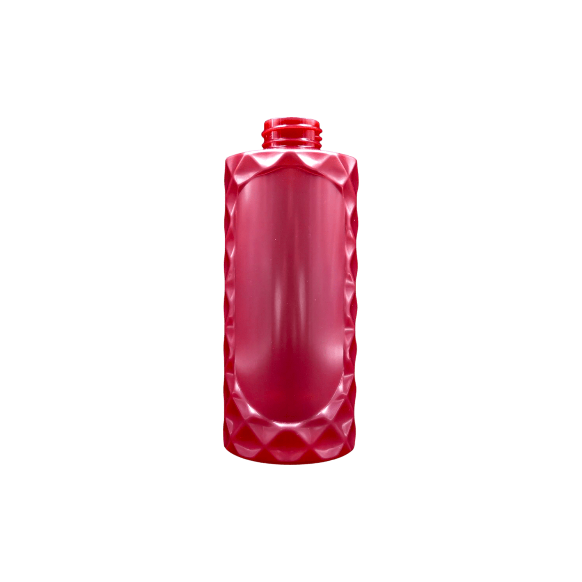 16.9oz 32-400 PET Cylinder Bottle with Geometric Faceted Pattern