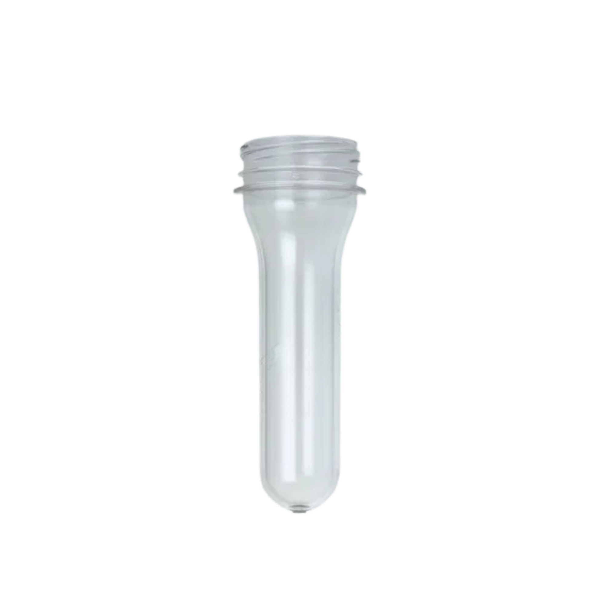 The image shows a clear plastic jar with a screw-top lid. The jar appears to be empty and is made from transparent PET (polyethylene terephthalate) material. It has a cylindrical shape with smooth, straight sides and a wide mouth opening, suitable for storing various types of products. The product name is "Resilux 18.0oz PET Jar."