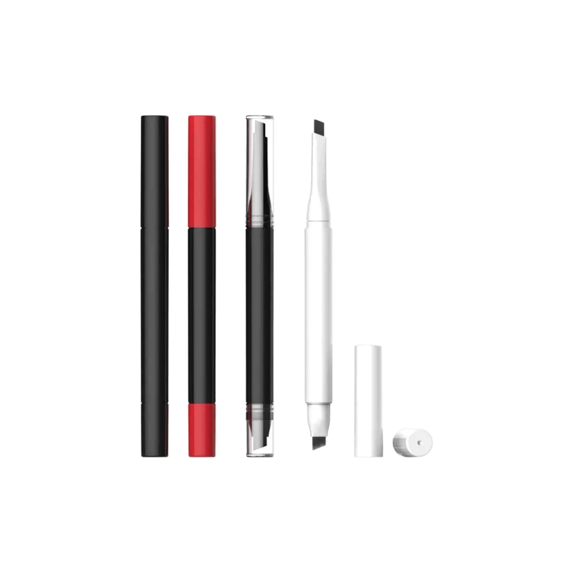 0.1oz/3ml ABS Dual Ended Cosmetic Stick with Angled Brush