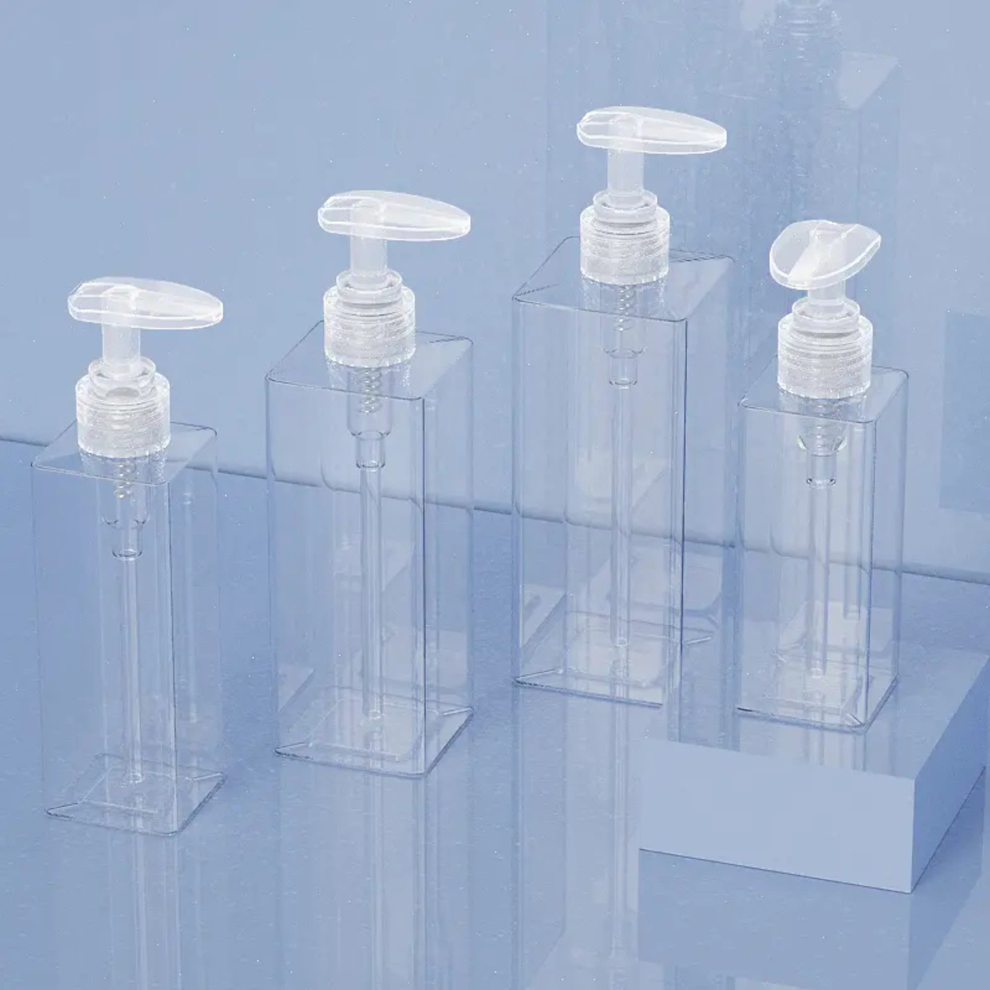 6.8oz/200ml PET Square Bottle with Pump 3