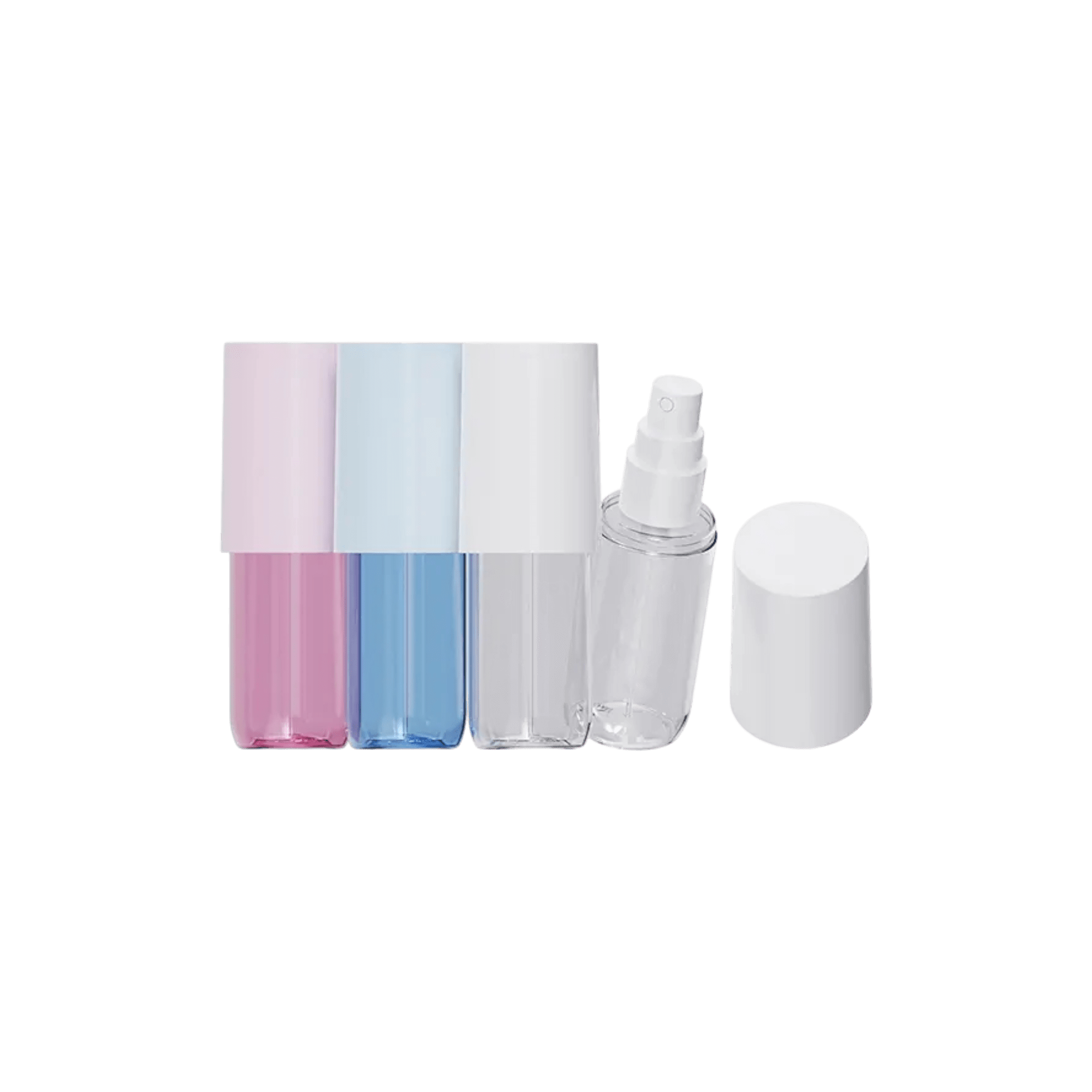 3oz/90ml 24-410 Cylinder PET Bottle with Sprayer and Overcap