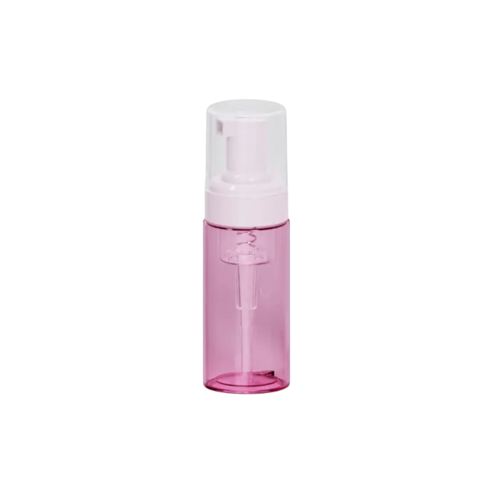 Compact PET Travel Foam Bottle | 50ml Clear Bottle with Visible Spring Pump