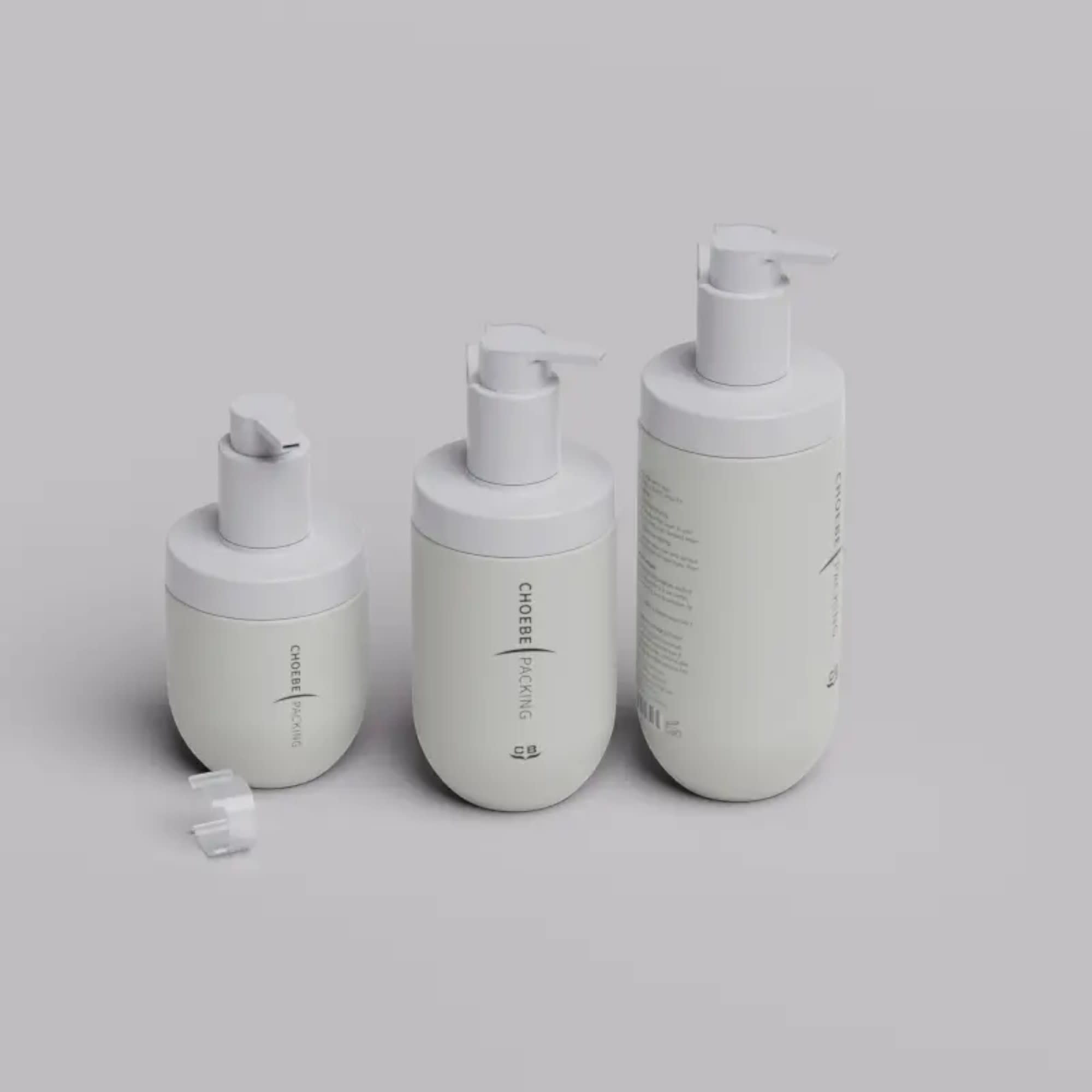 13.5oz/400ml Refillable PP Round Bottle with Body Wash/Lotion Pump & Ecommerce Clip Lock 3