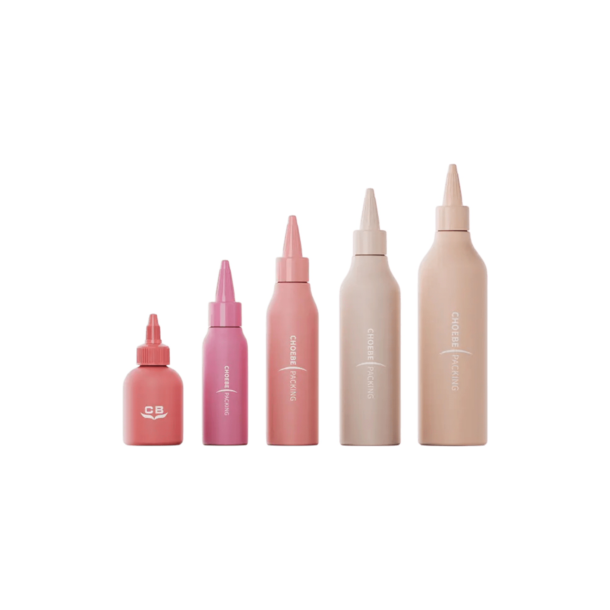 8.5oz/250ml PE Bevel Bottle with Twist Open Nozzle