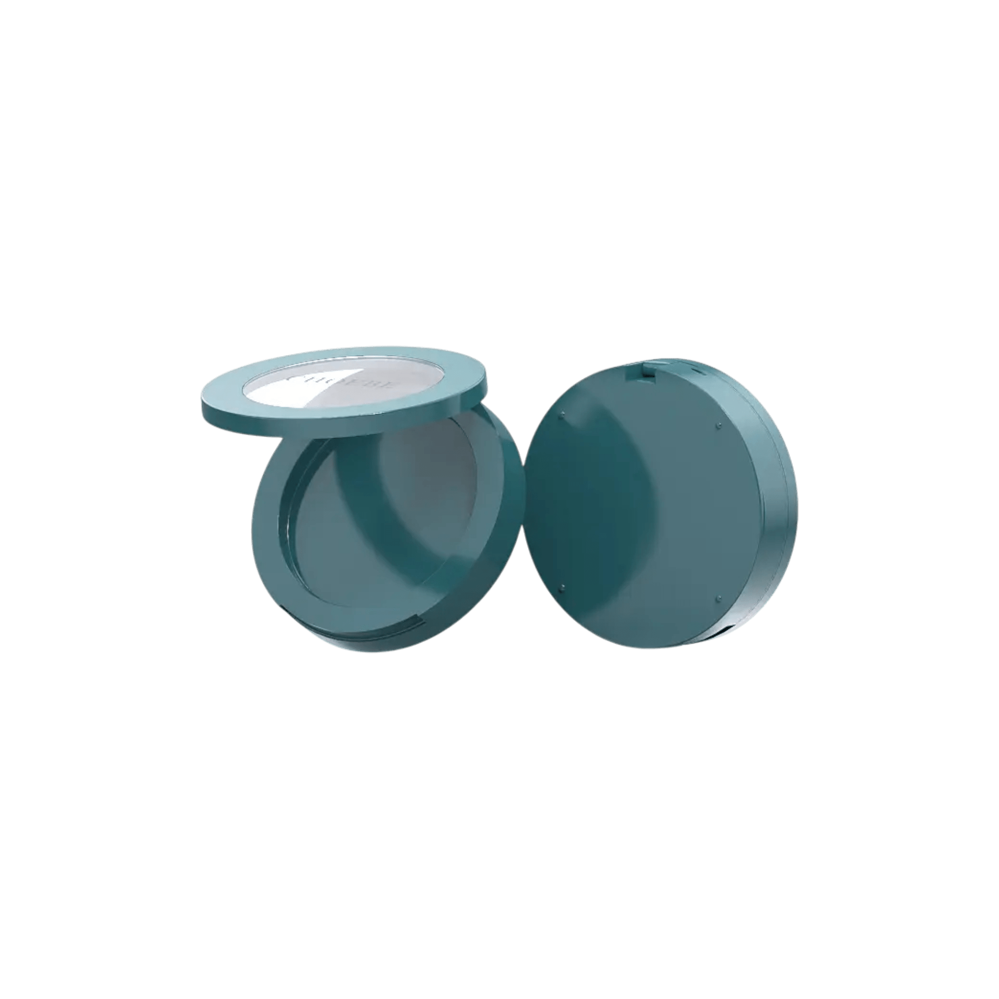 Round Magnetic ABS Compact with Clear Window 3