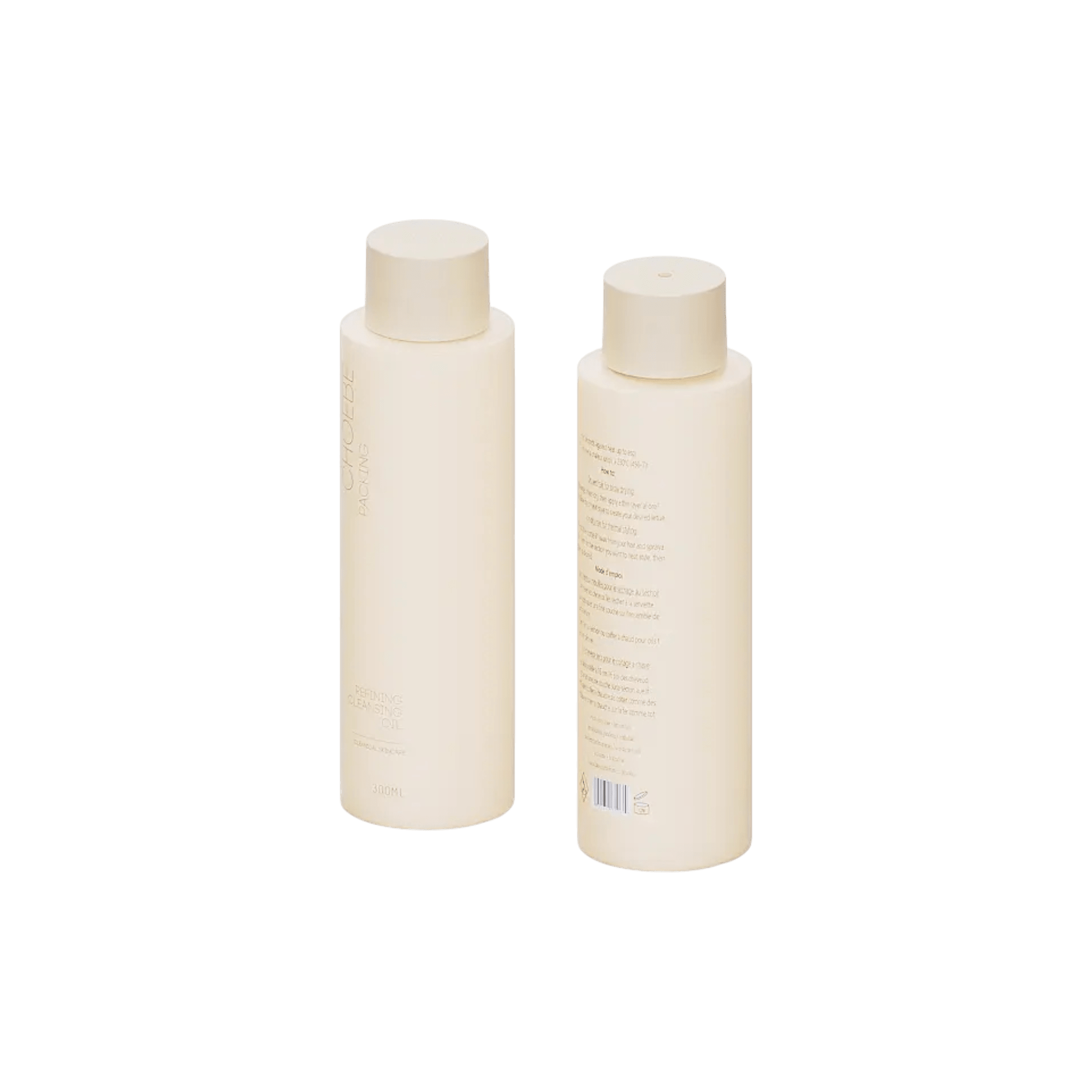 10.1oz/300ml HDPE Cylinder Bottle with Center Dispensing Cap