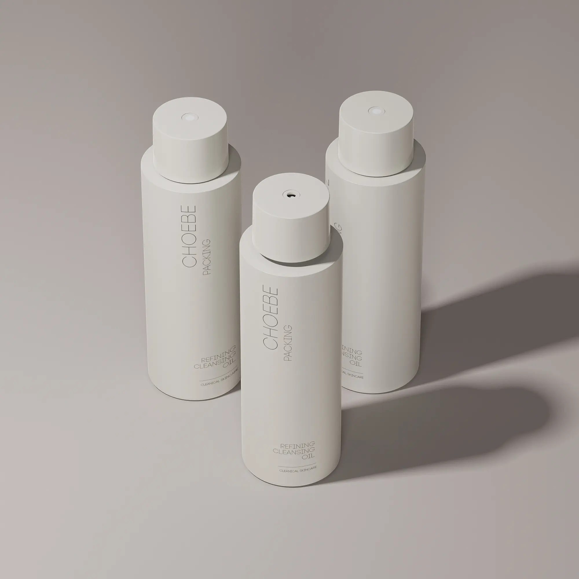 10.1oz/300ml HDPE Cylinder Bottle with Center Dispensing Cap 4