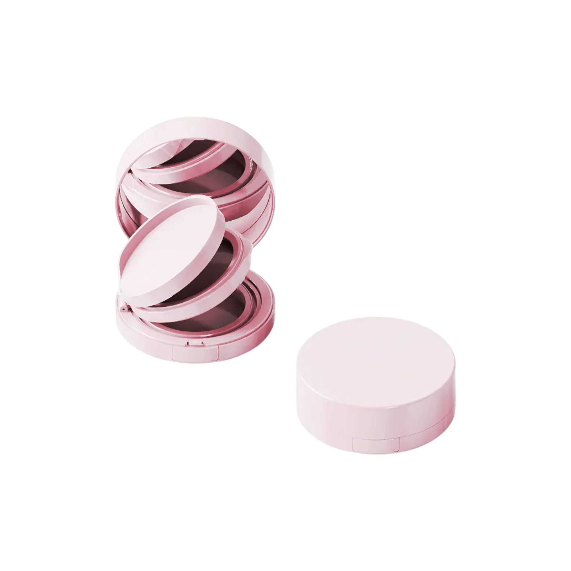 Round PET Air Cushion Compact with Mirror