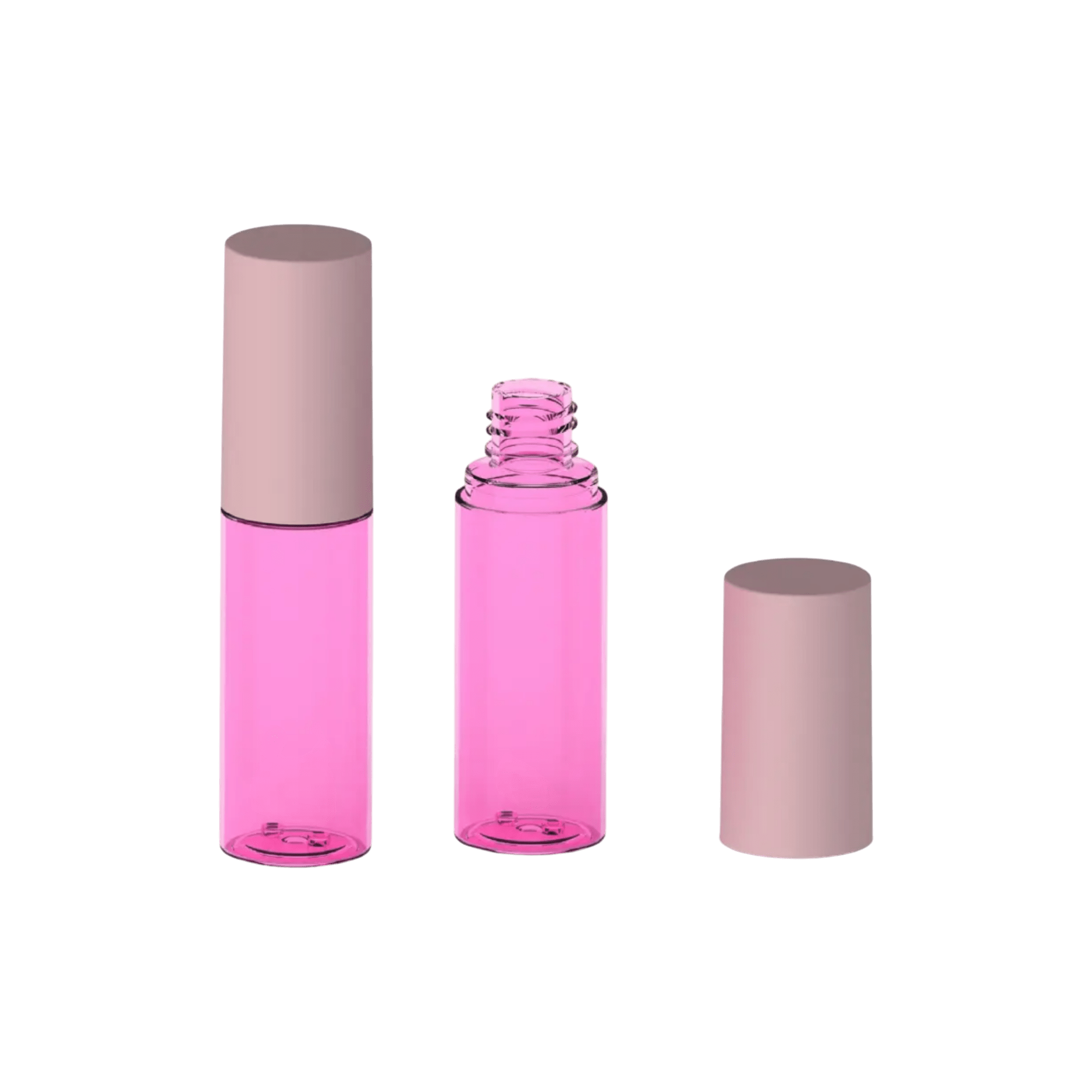 1.5oz/44ml 18-410 PET Cylinder Bottle with Flush Screw Cap