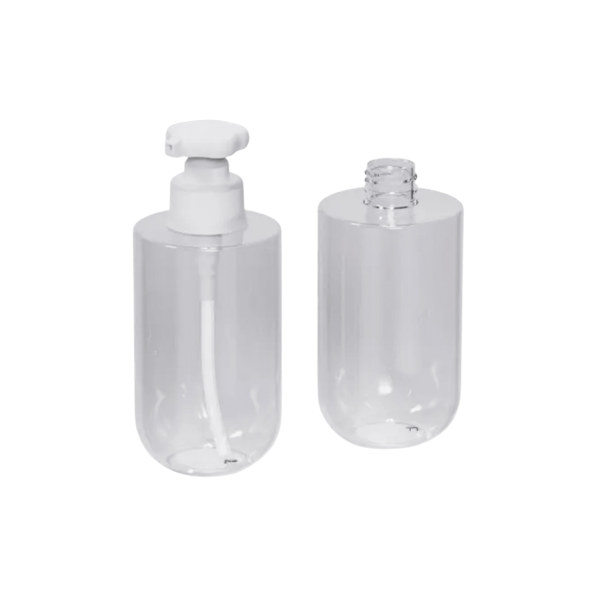 16.9oz/500ml 28-410 PET Round Bottle with Lotion Pump