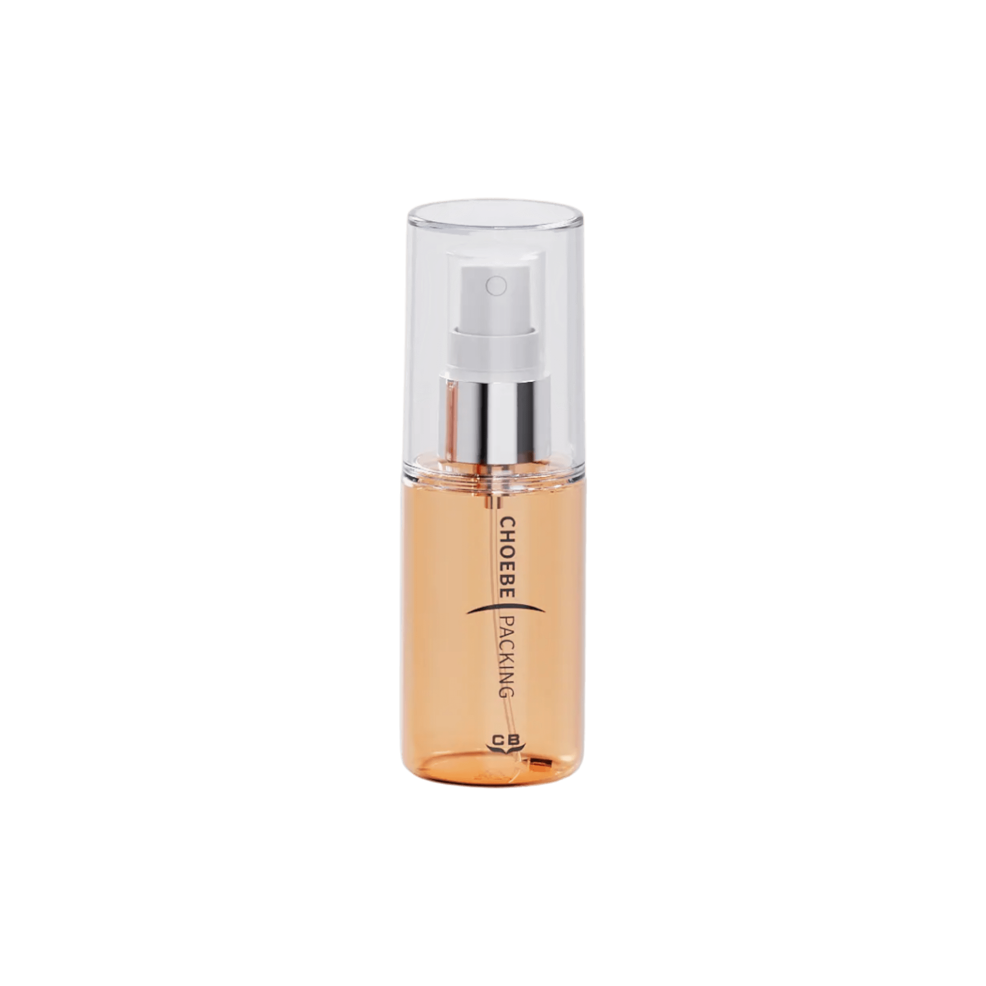 2oz/60ml 20-410 PETG Cylinder Bottle with Fine Mist Sprayer and clear Flush Overcap