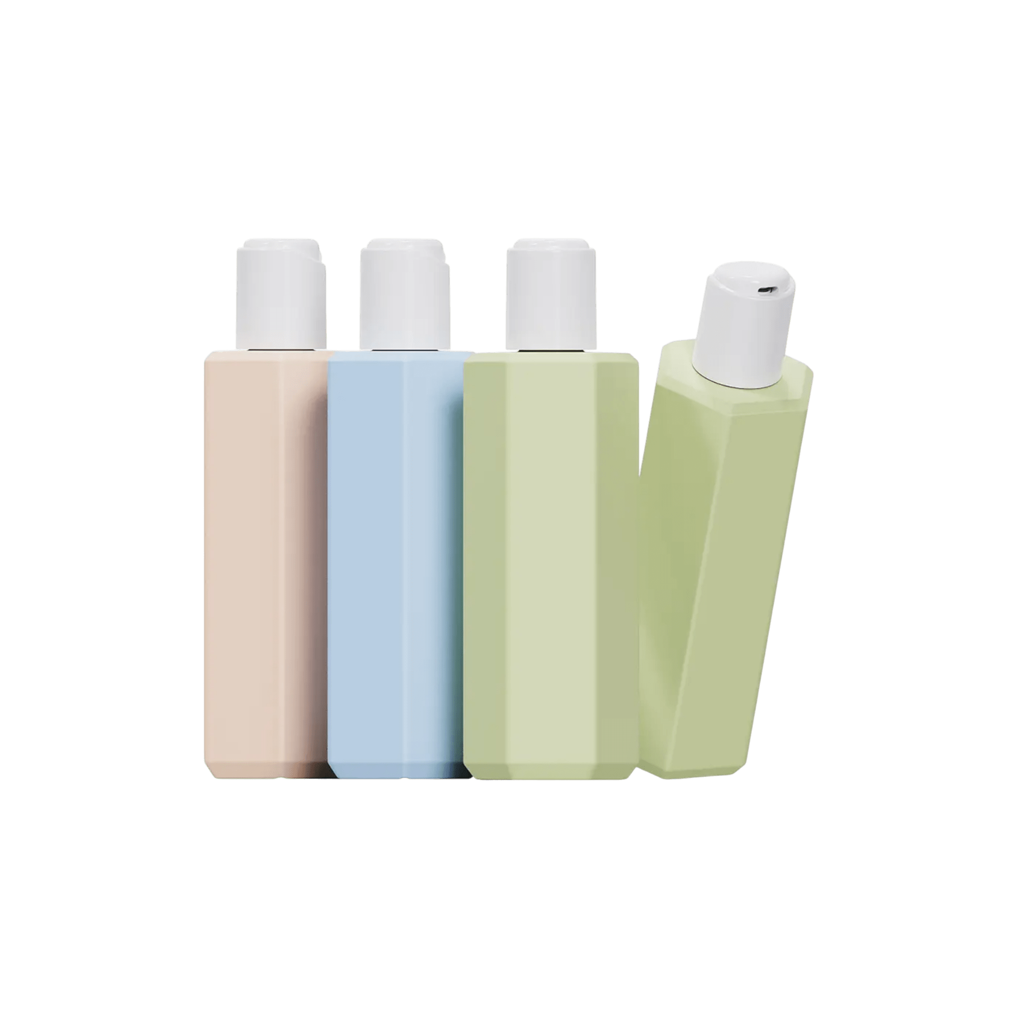 10.1oz/300ml 22-410 PE Hexagonal Bottle with Disc Top Cap 3