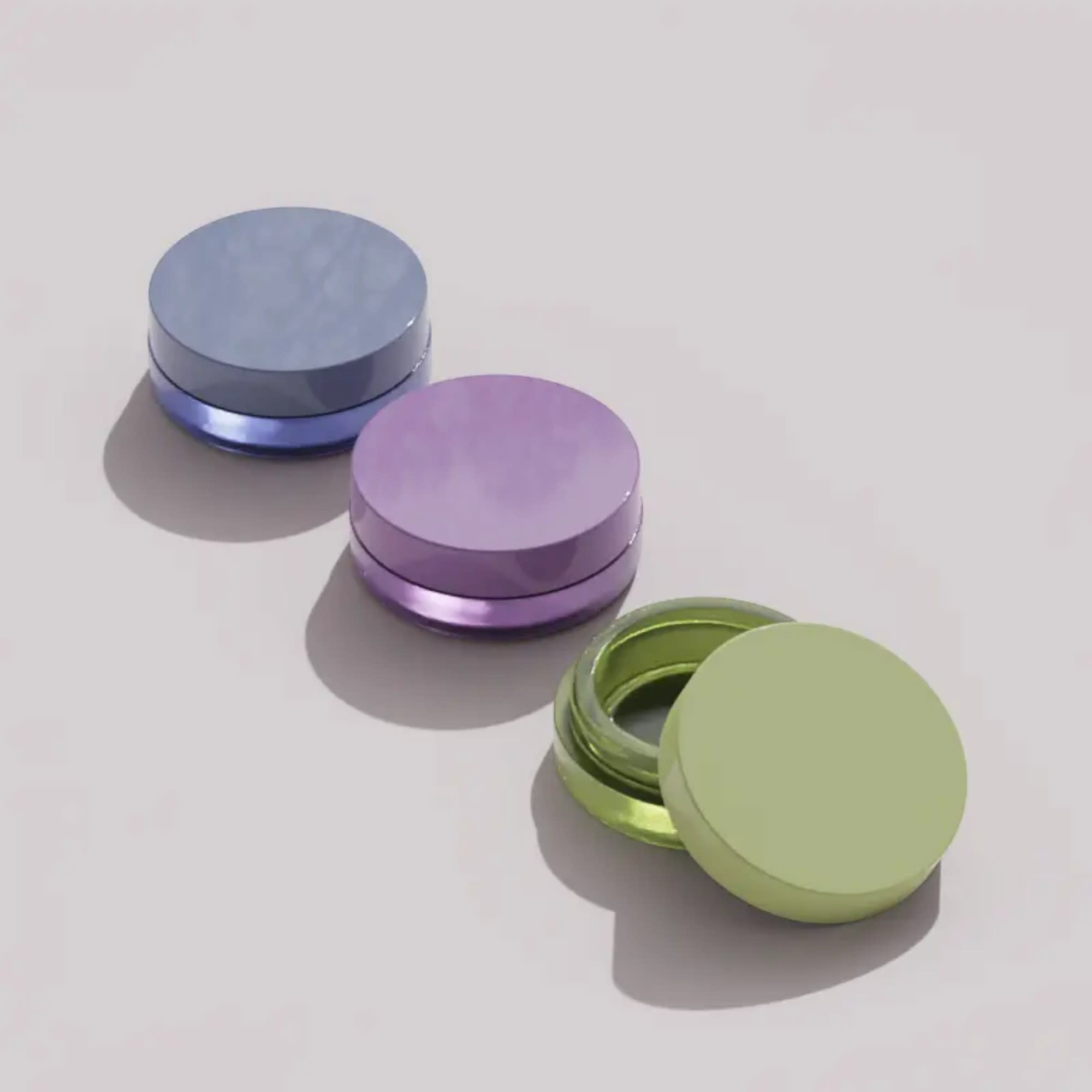 0.3oz/10ml PETG Low-Profile Straight Sided Jar with Flush Cap 3
