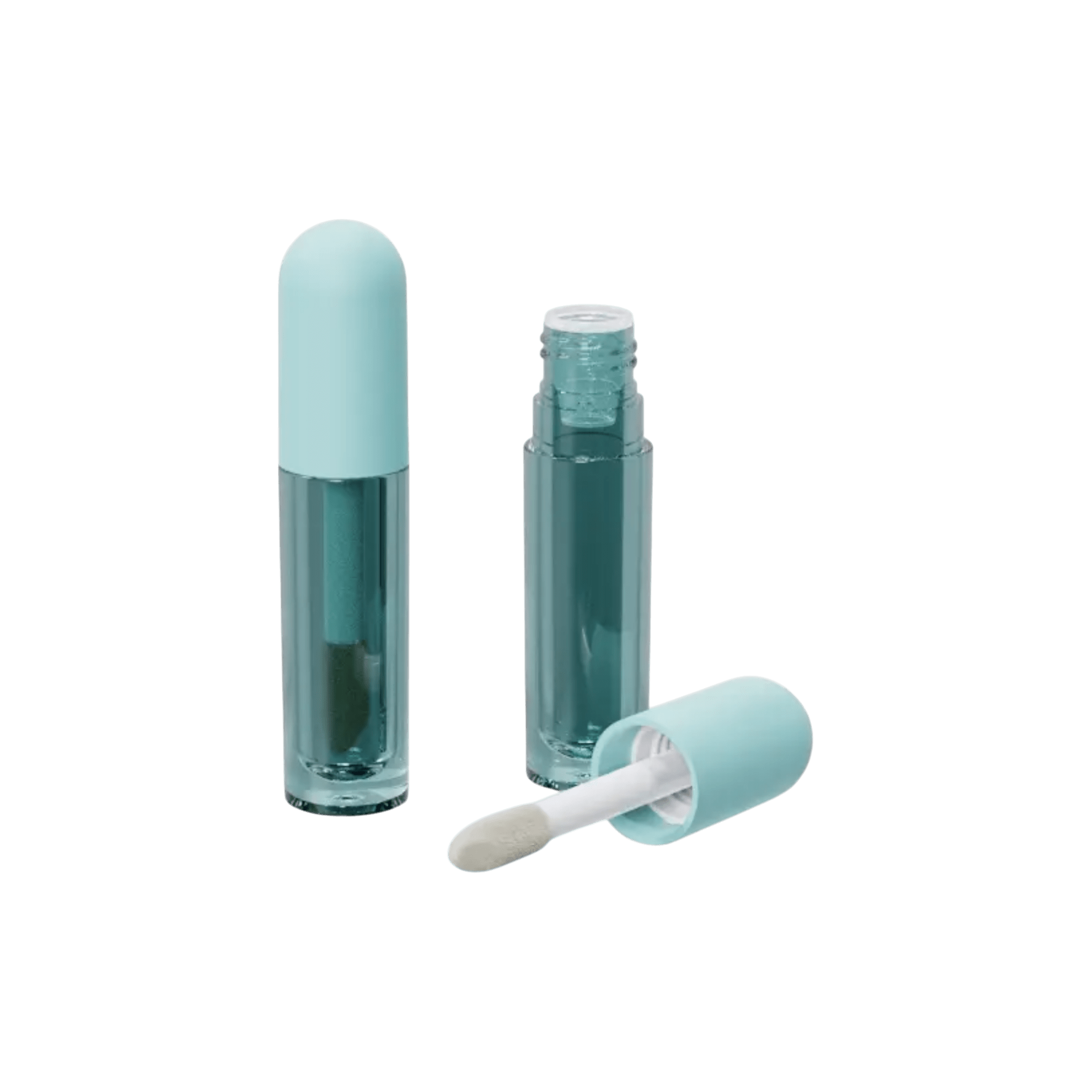 Clear Cosmetic Tube with Dome Cap | 7.3ml AS Bottle & Flocked Wand
