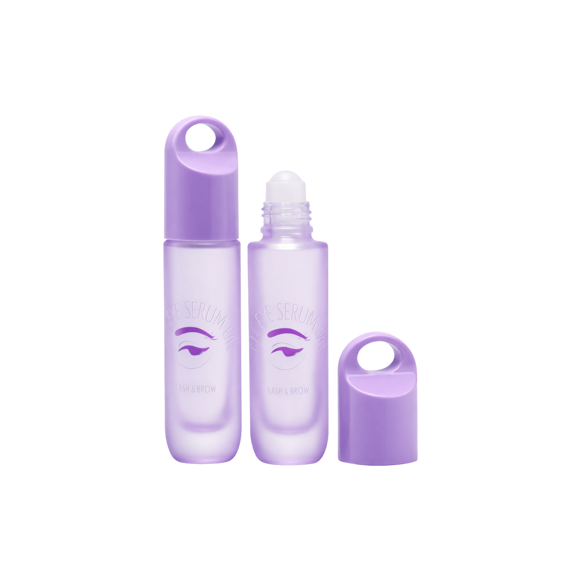 0.3oz/10ml Glass Roller Bottle with Keychain Overcap