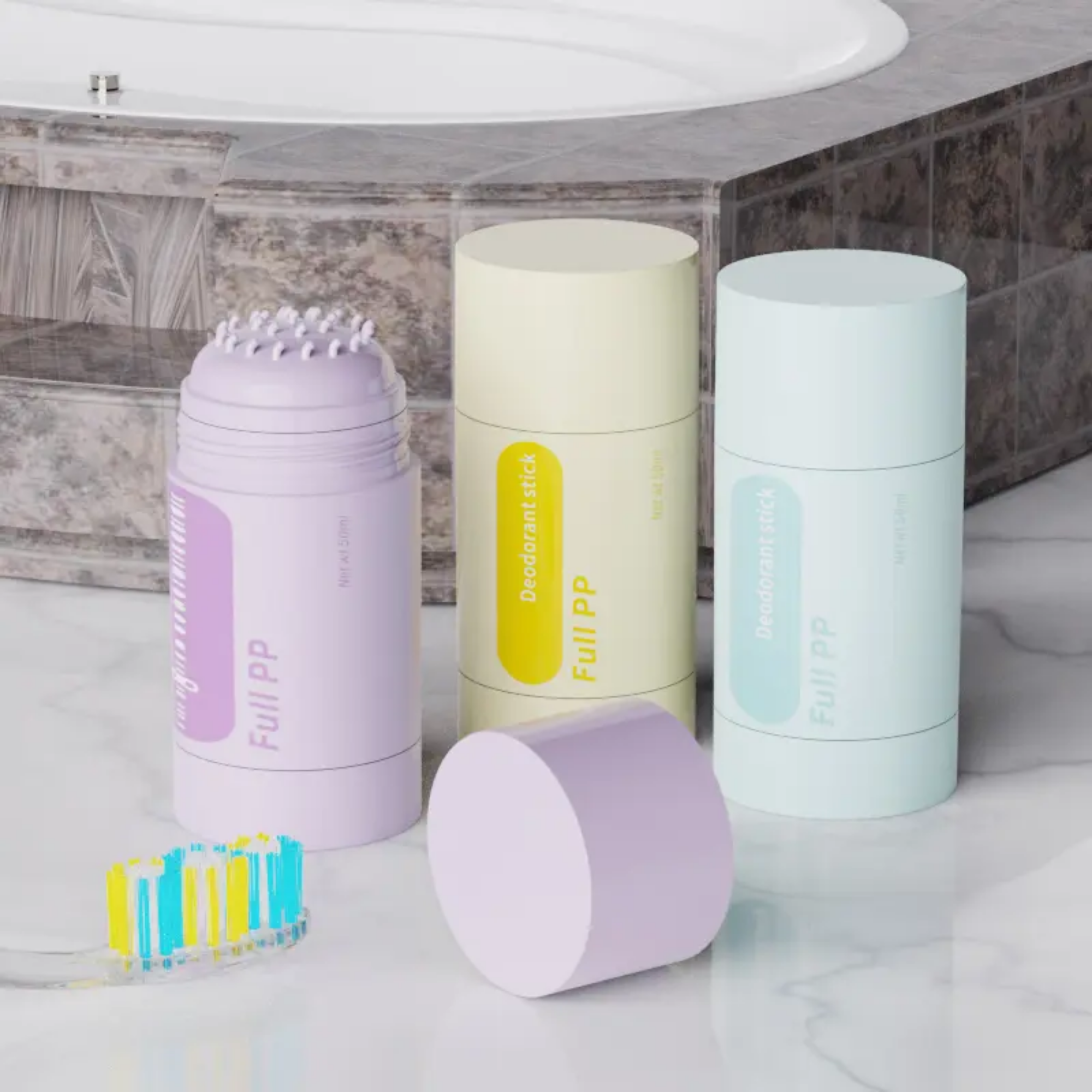 1.7oz/50ml Monomaterial PP Cylinder Deodorant  Stick 4