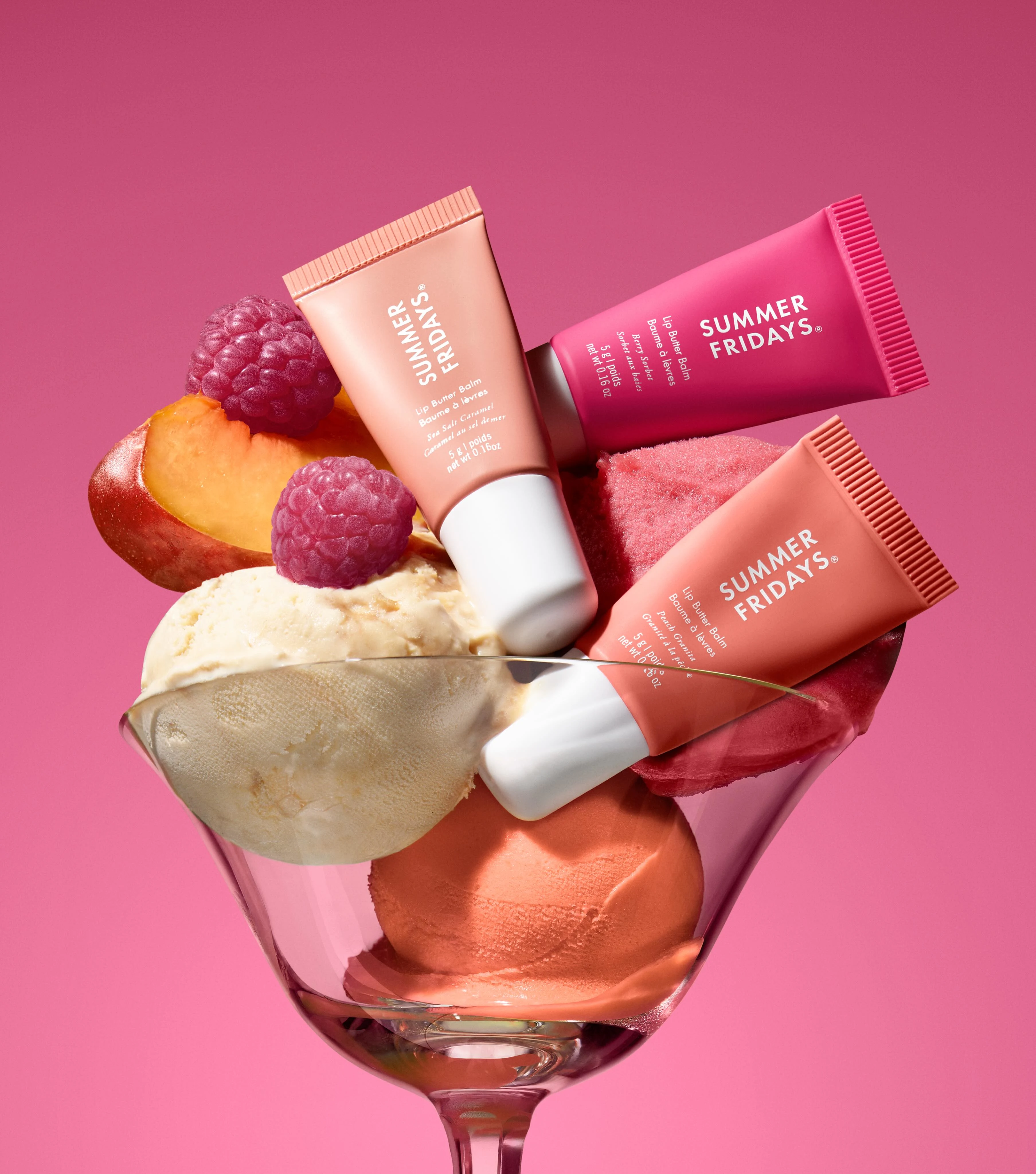 Summer Fridays Lip Butter Balm Mini in 5g squeeze tube travel format for portable lip care