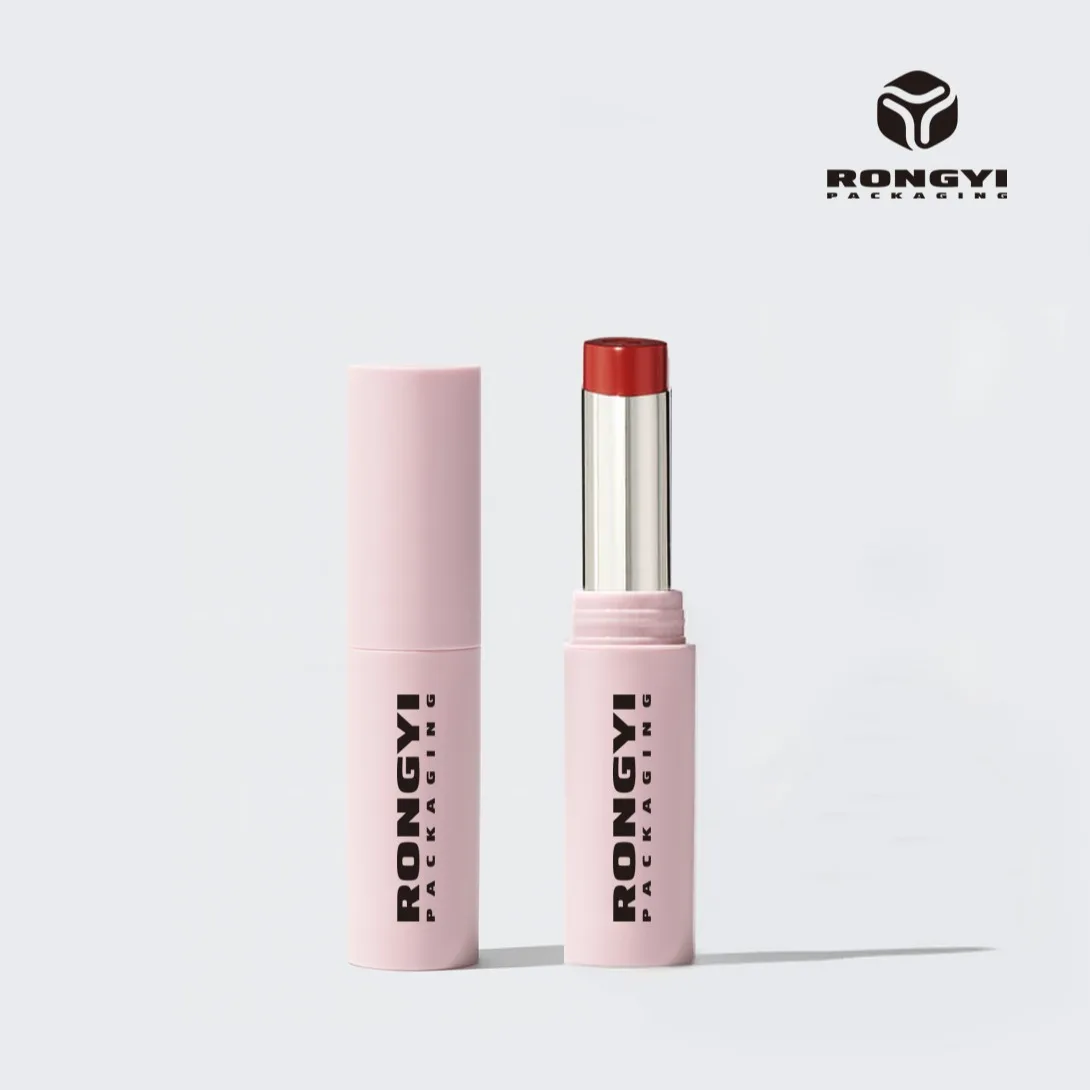 Rongyi slim lipstick packaging options including compact ABS formats