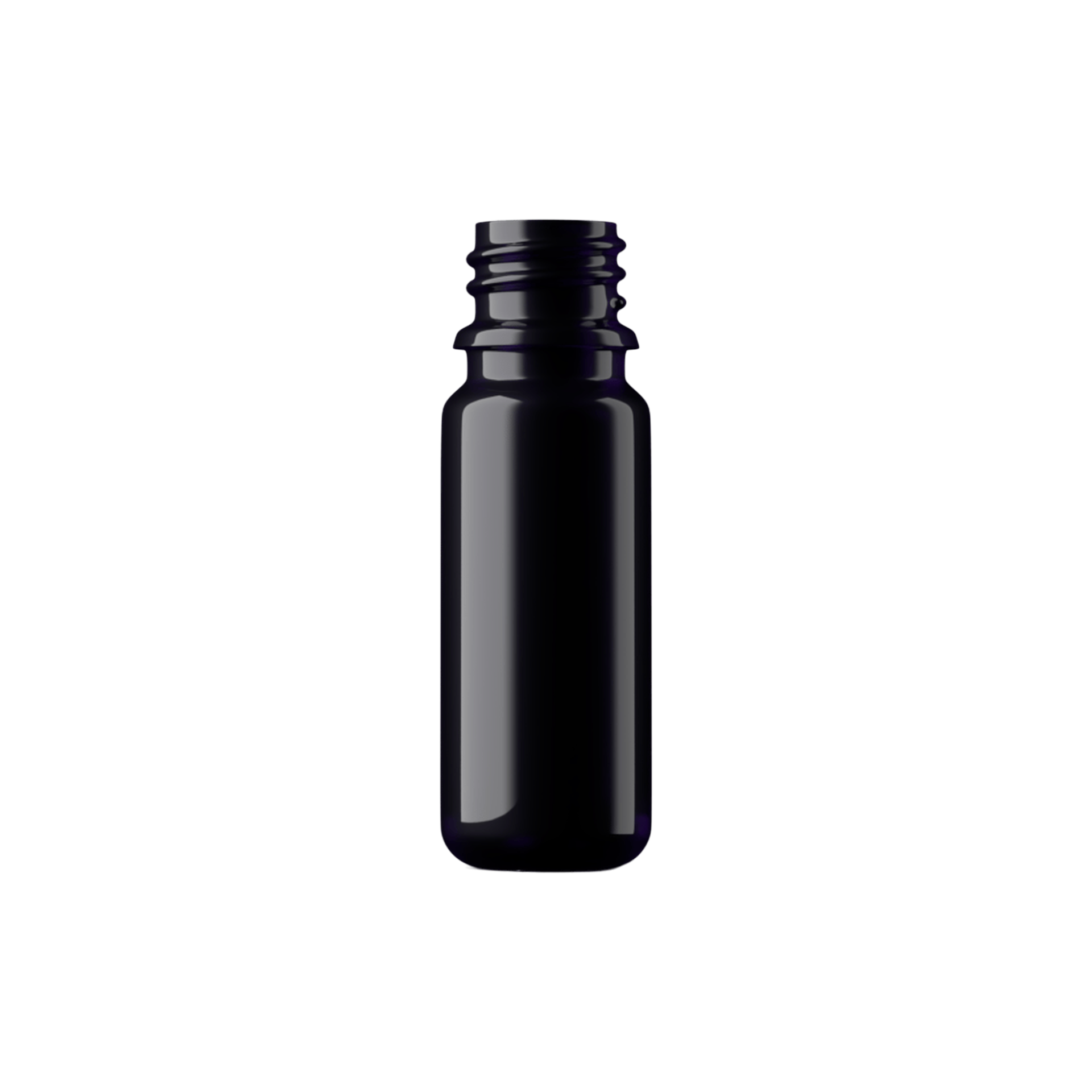 0.34oz / 10ml 18-DIN Miron Glass Round Slim Dropper Bottle