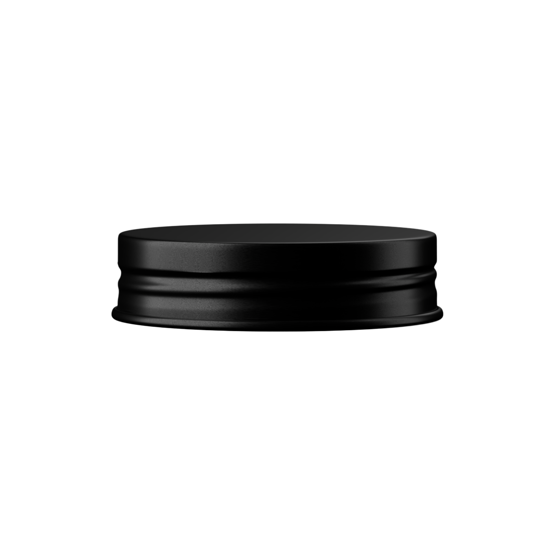45-400 Black Grooved Black Tinplate Screw Cap with Violet Inlay