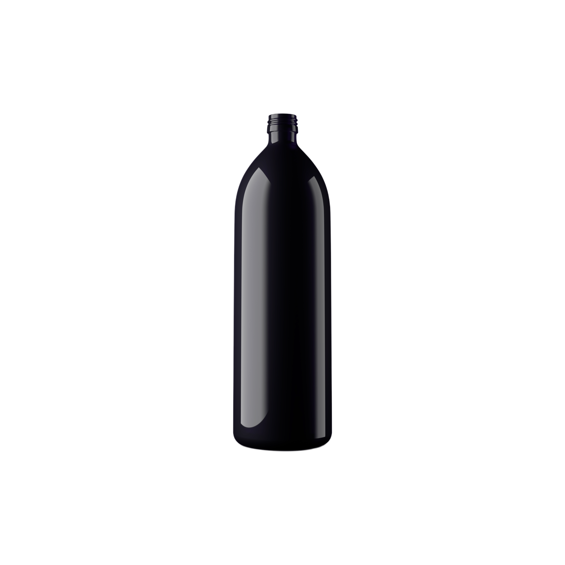34oz / 1L Miron Glass Boston Round Bottle with 28mm Pilfer-Proof Finish