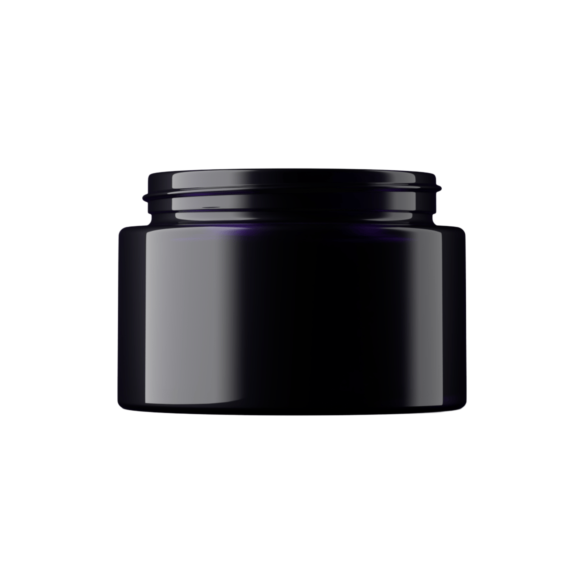 4.1oz / 120ml 64-400 Miron Glass Wide-Mouth Straight Sided Cosmetic Jar
