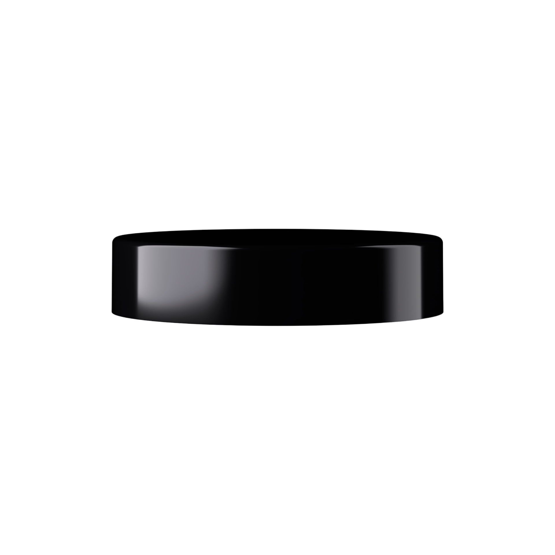 71mm Black PP Screw Cap with Violet Inlay