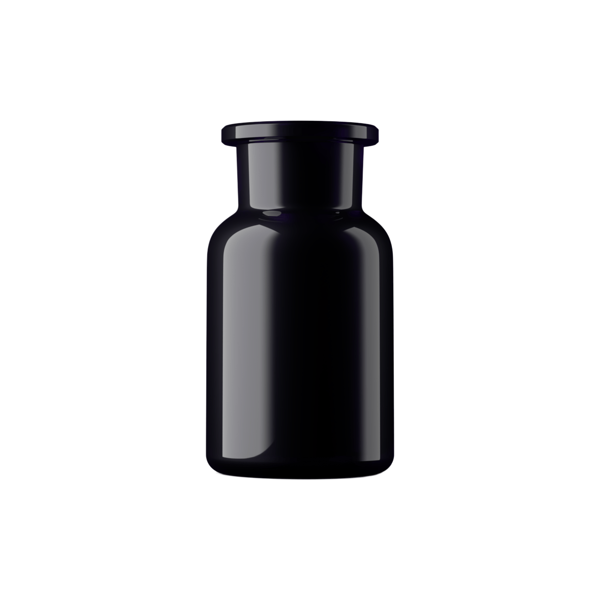 3.4oz / 100ml Miron Glass Round Cork Stopper Apothecary Bottle