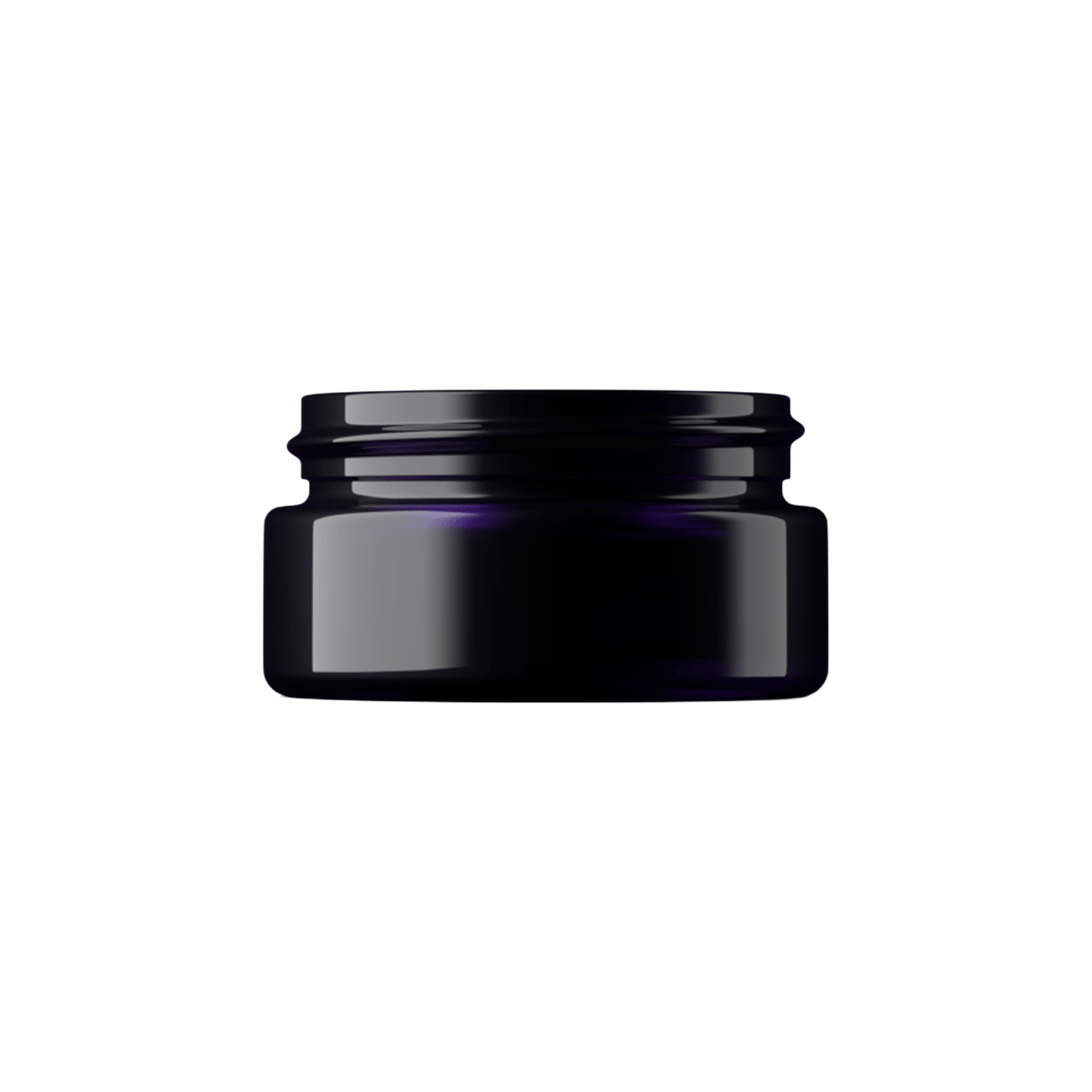 1oz / 30ml 48-400 Miron Glass Straight Sided Cosmetic Jar