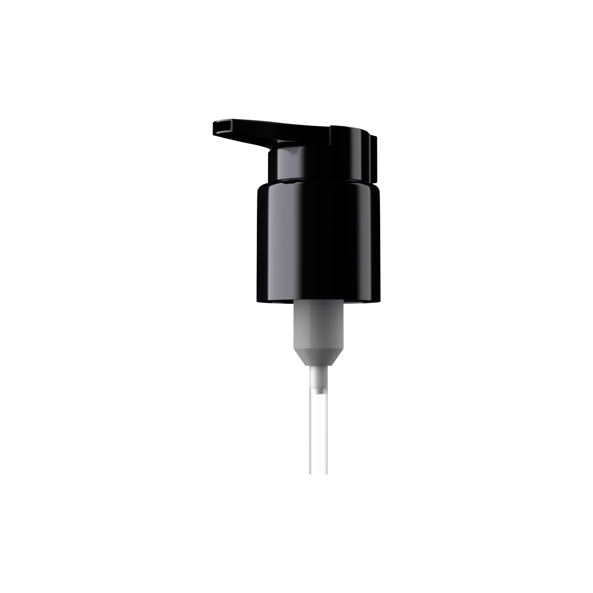 24-410 Black PP Flat Top Serum/Treatment Pump, 0.5cc Dosage
