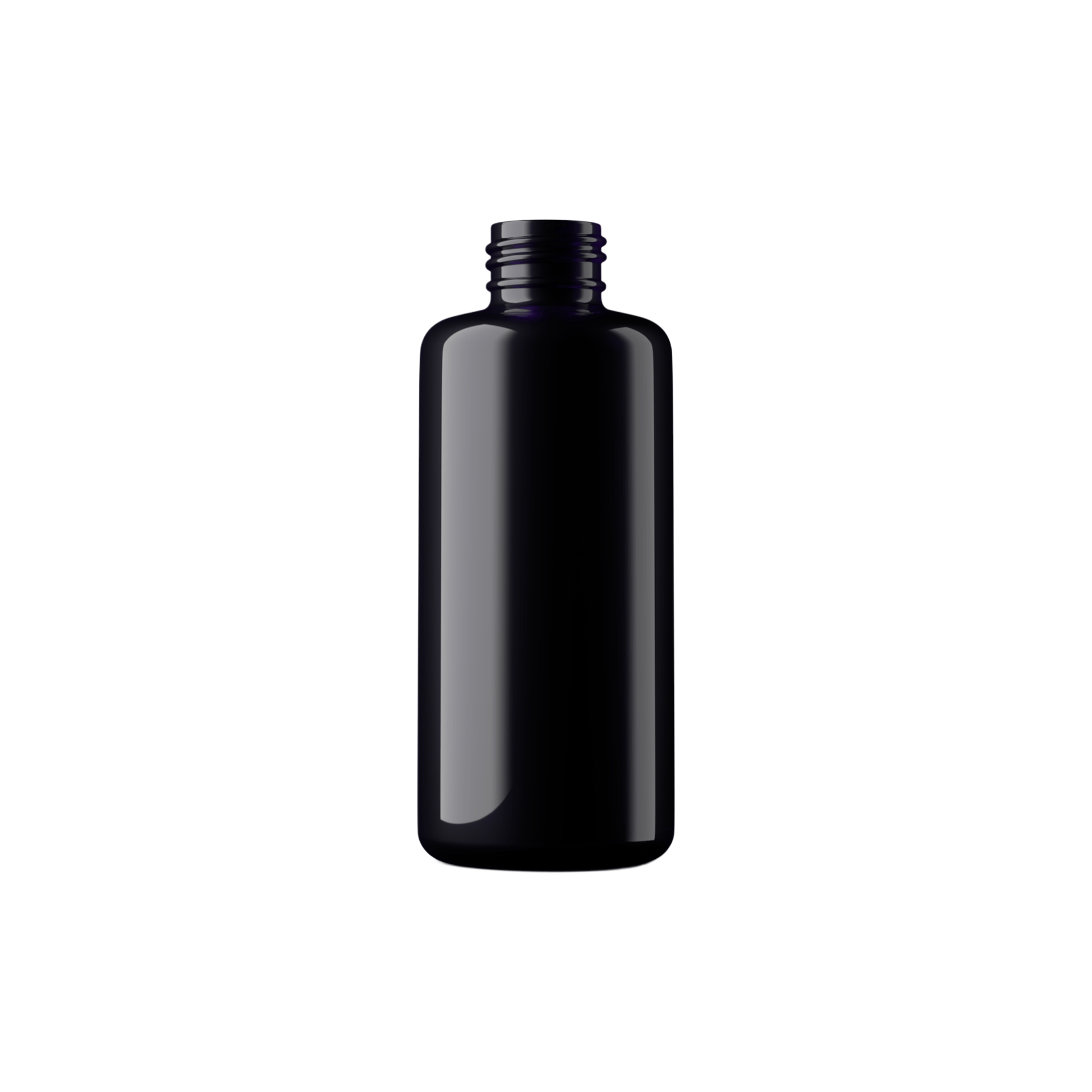 4oz / 120ml 24-410 Miron Glass Round Cosmetic Bottle