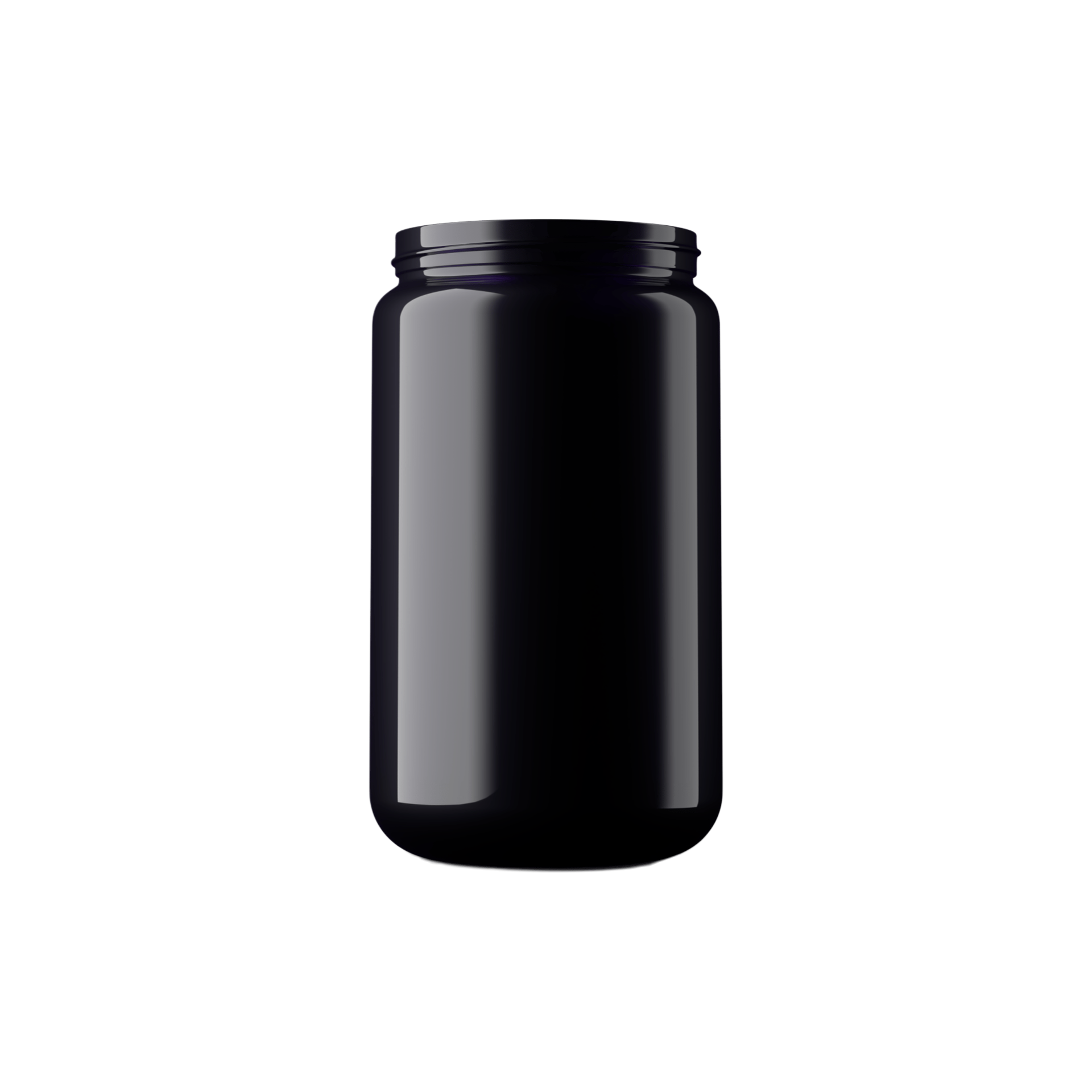 13.53oz / 400ml 70-400 Miron Glass Wide-Mouth Straight Sided Jar
