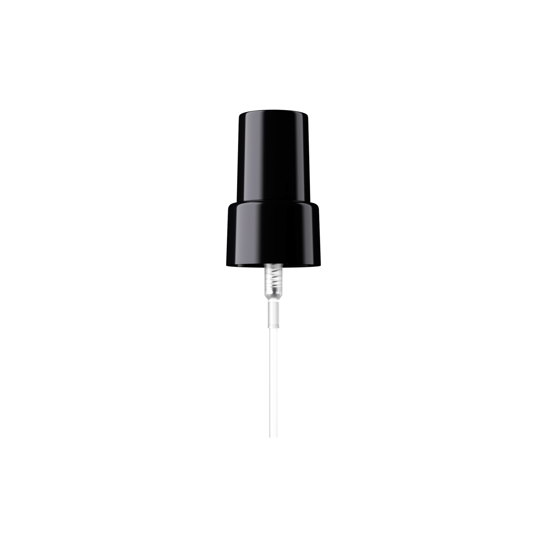 20-410 Black PP Fine Mist Sprayer with Flush Black Overcap, 0.19cc Dosage