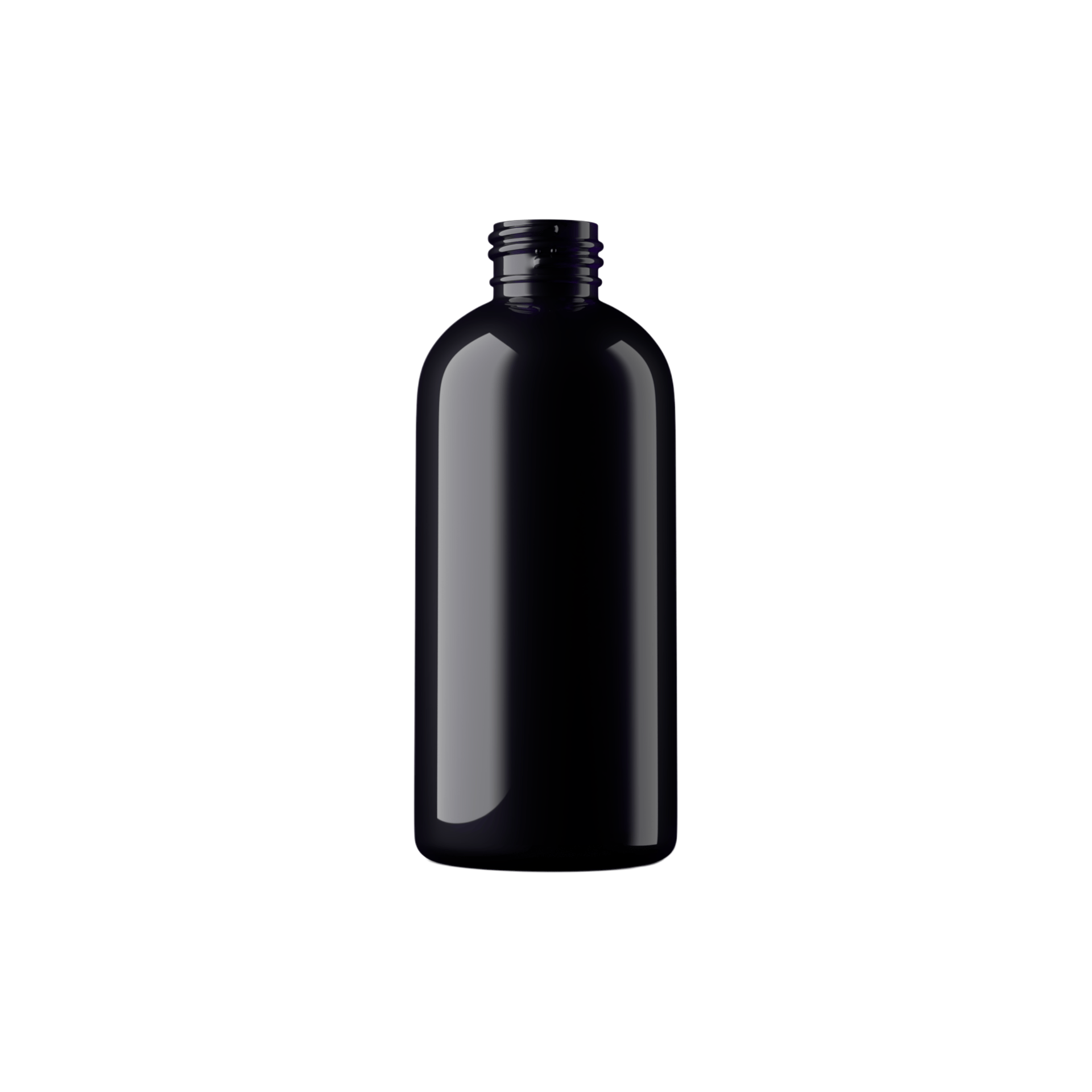 5oz / 150ml 24-410 Miron Glass Boston Round Cosmetic Bottle