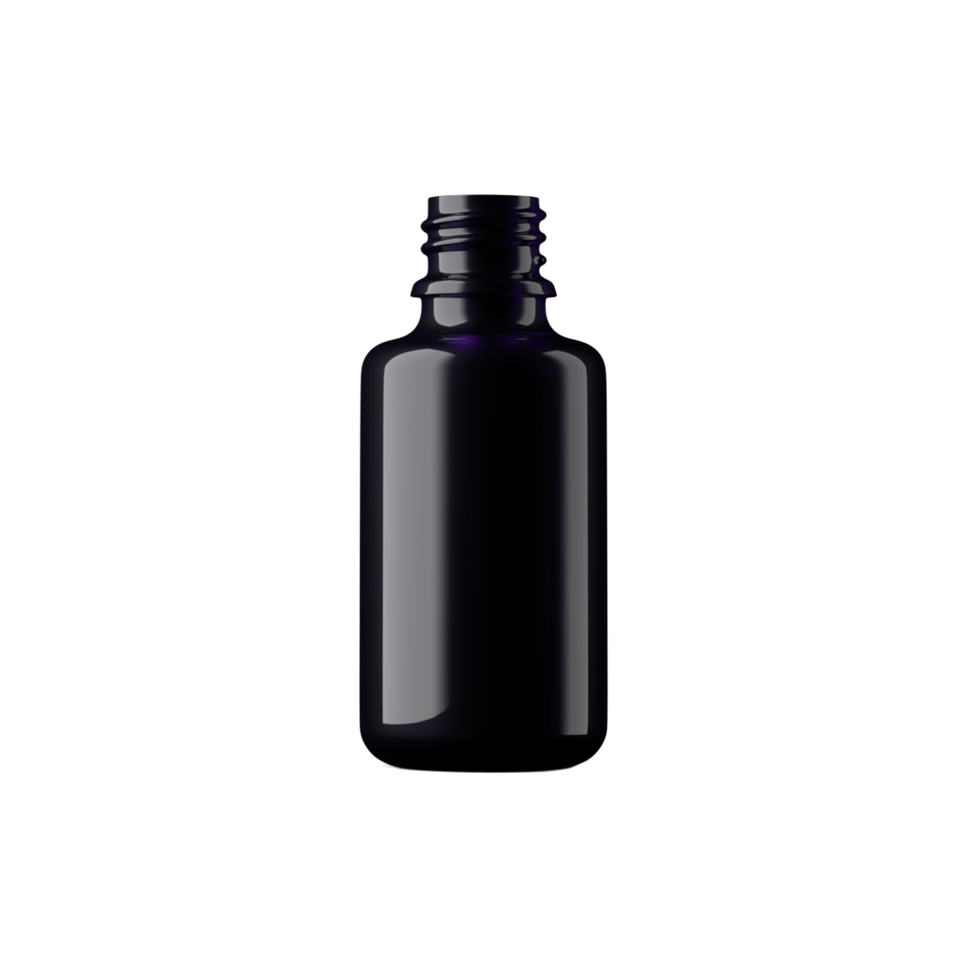 1oz / 30ml 18-DIN Miron Glass Round Essential Oil Dropper Bottle